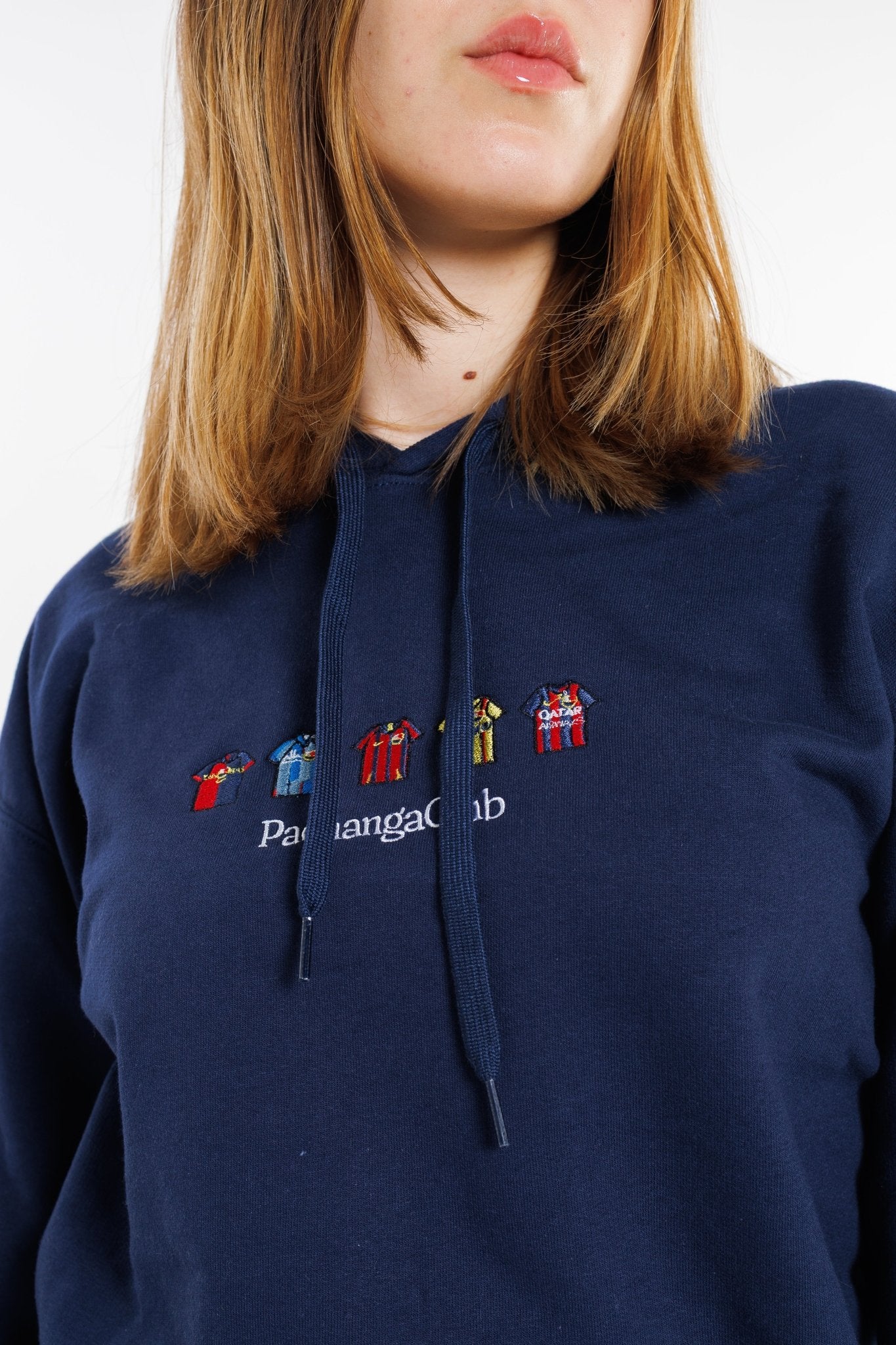 Sudadera Equipaciones Históricas Culés - Azul Marino - Pachanga Club