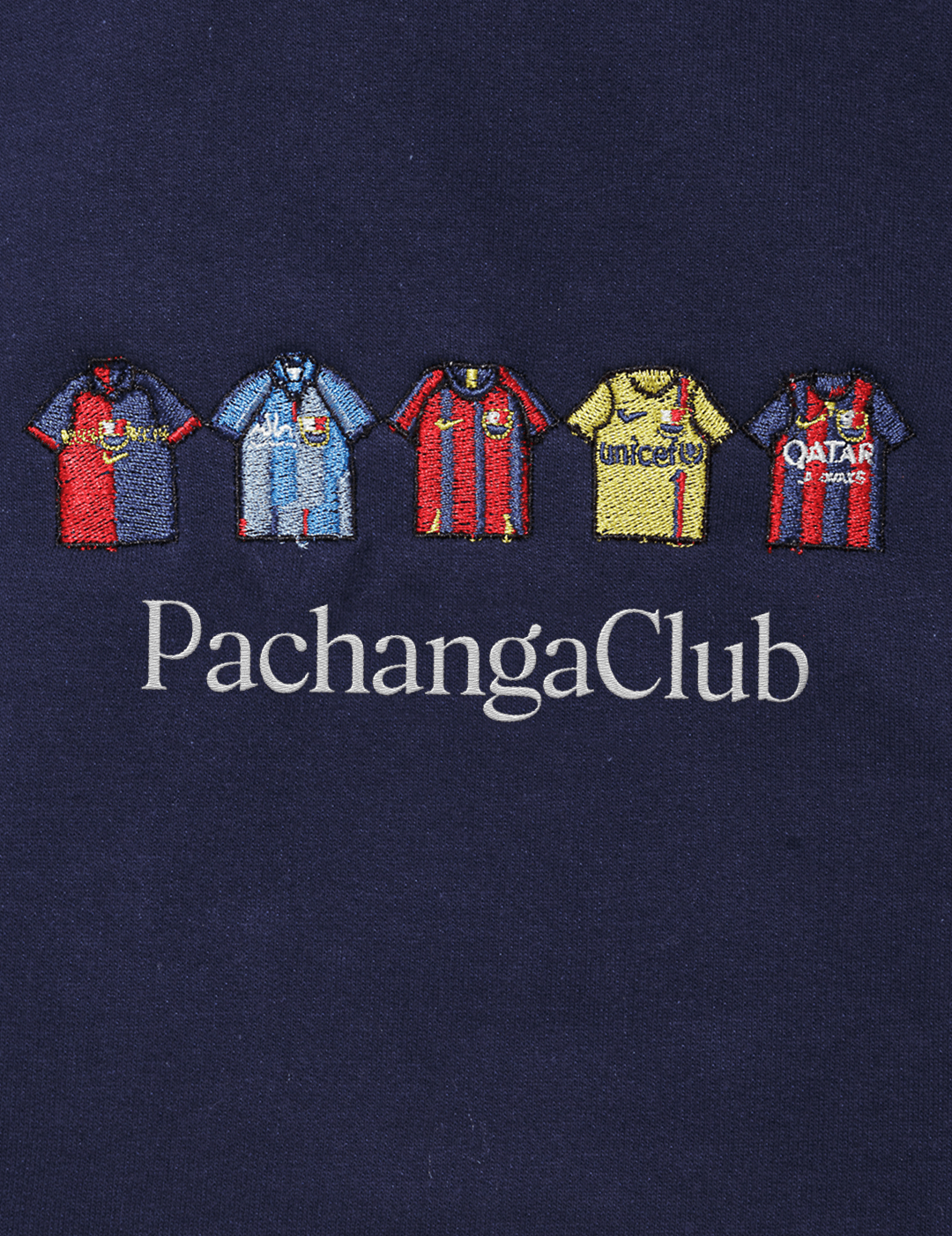 Sudadera Equipaciones Históricas Culés - Azul Marino - Pachanga Club