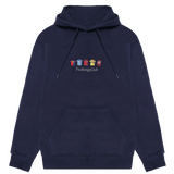 Sudadera Equipaciones Históricas Culés - Azul Marino - Pachanga Club
