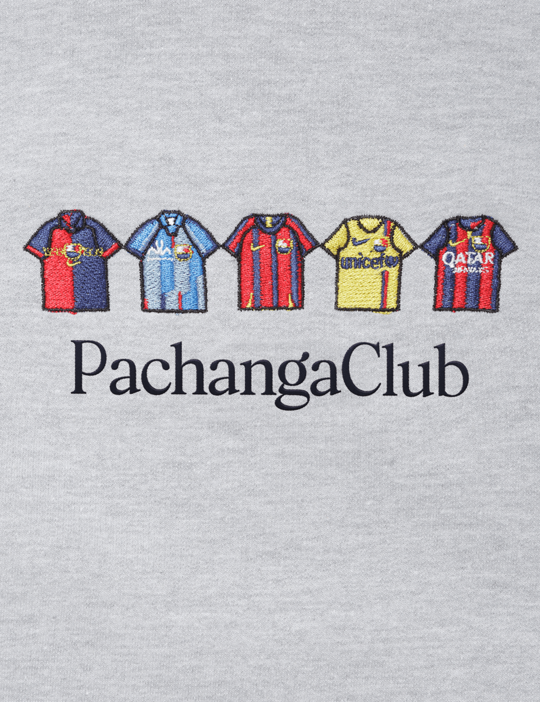 Sudadera Equipaciones Históricas Culés - Gris - Pachanga Club