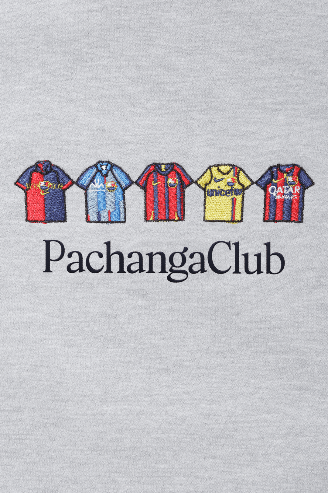 Sudadera Equipaciones Históricas Culés - Gris - Pachanga Club