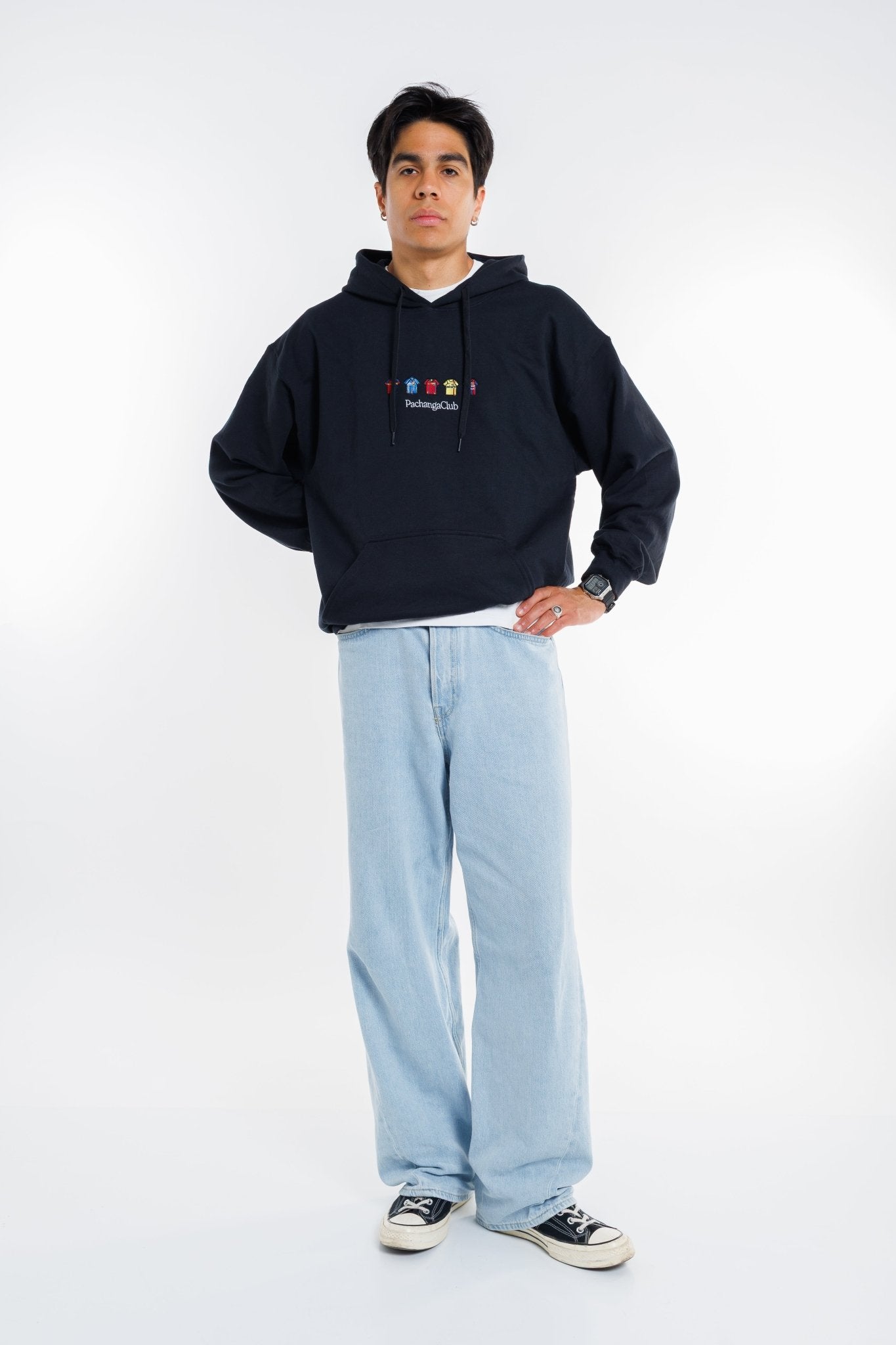 Sudadera Equipaciones Históricas Culés - Negro - Pachanga Club