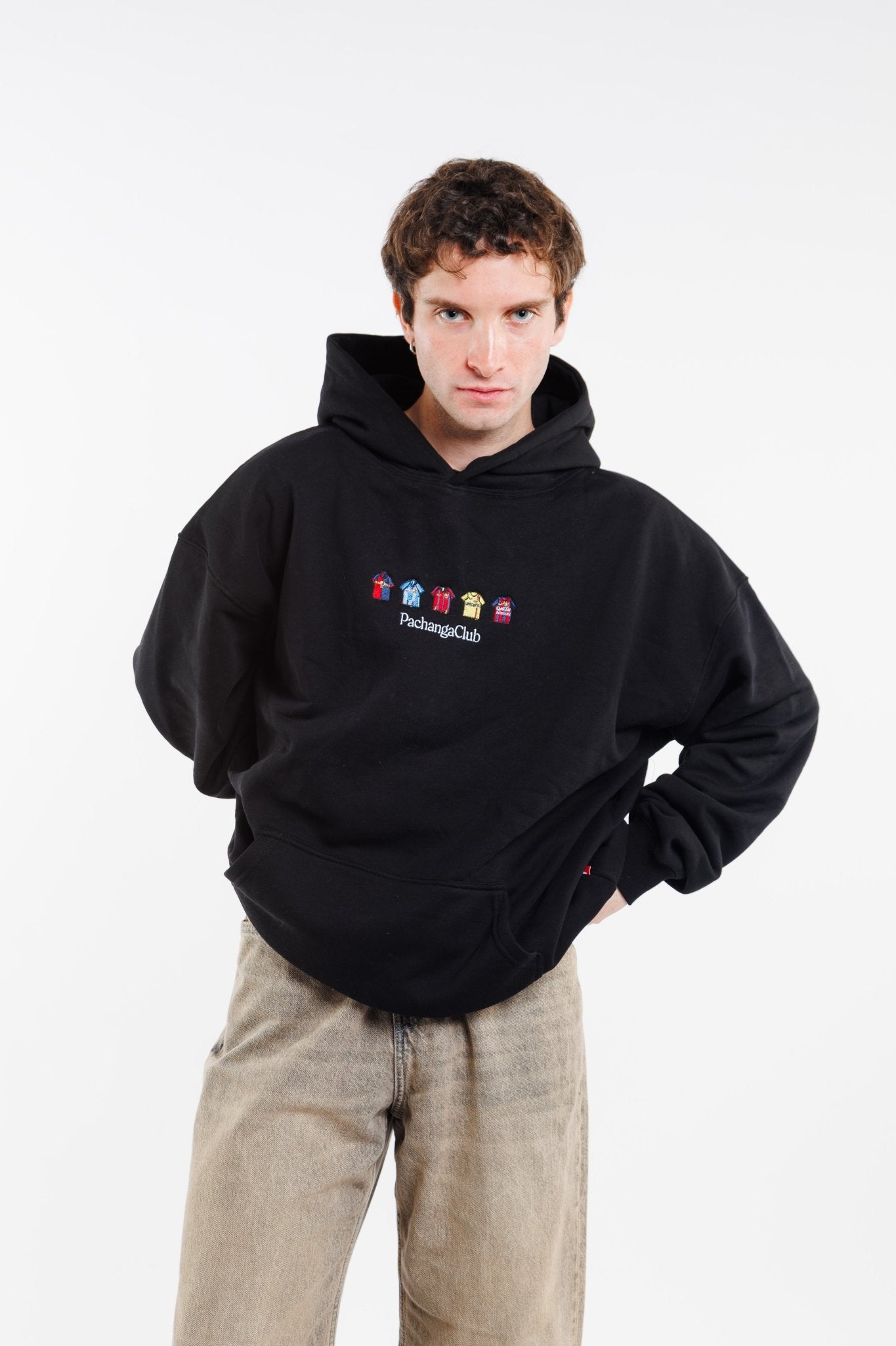 Sudadera Equipaciones Históricas Culés - Negro - Pachanga Club