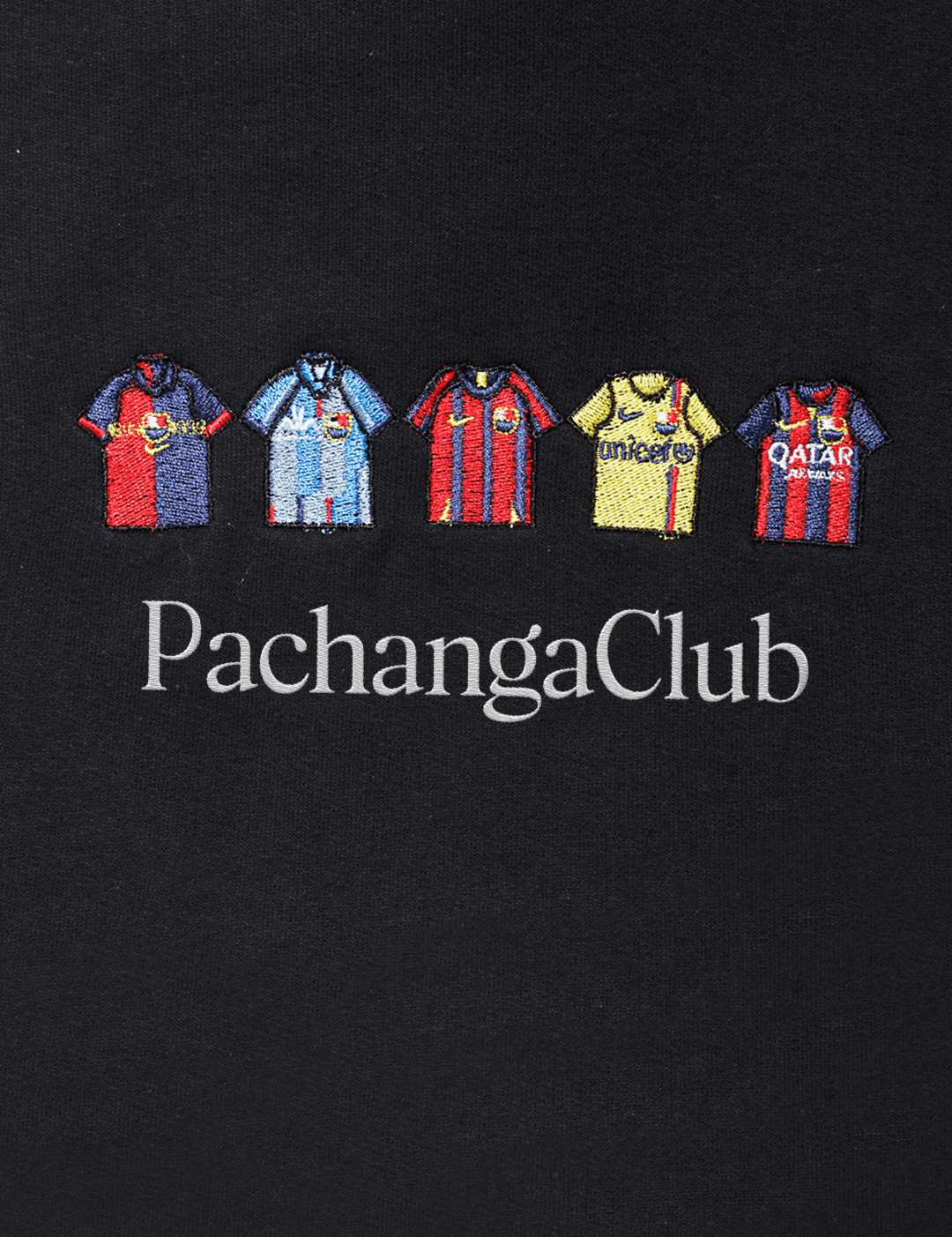 Sudadera Equipaciones Históricas Culés - Negro - Pachanga Club