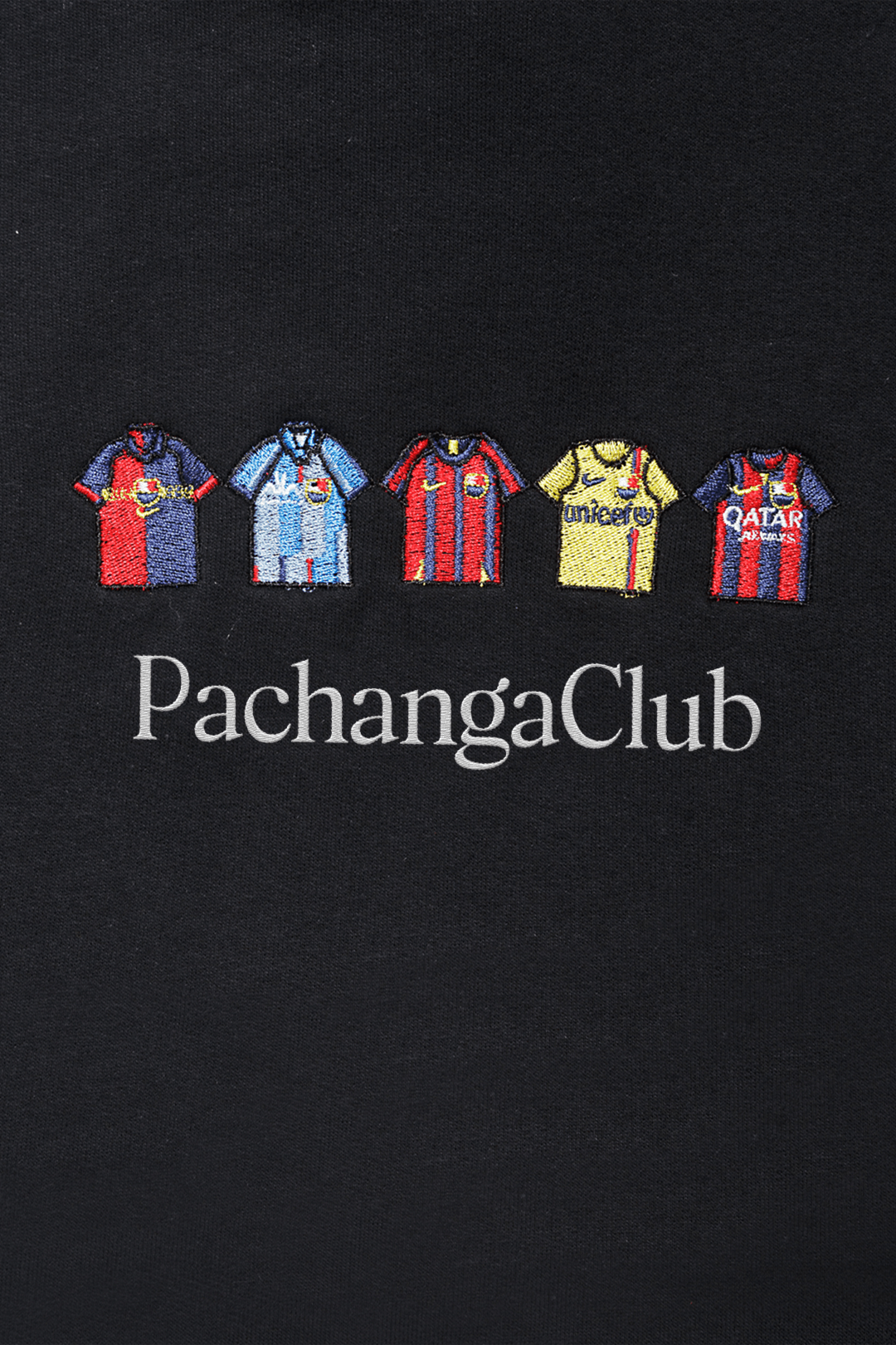 Sudadera Equipaciones Históricas Culés - Negro - Pachanga Club