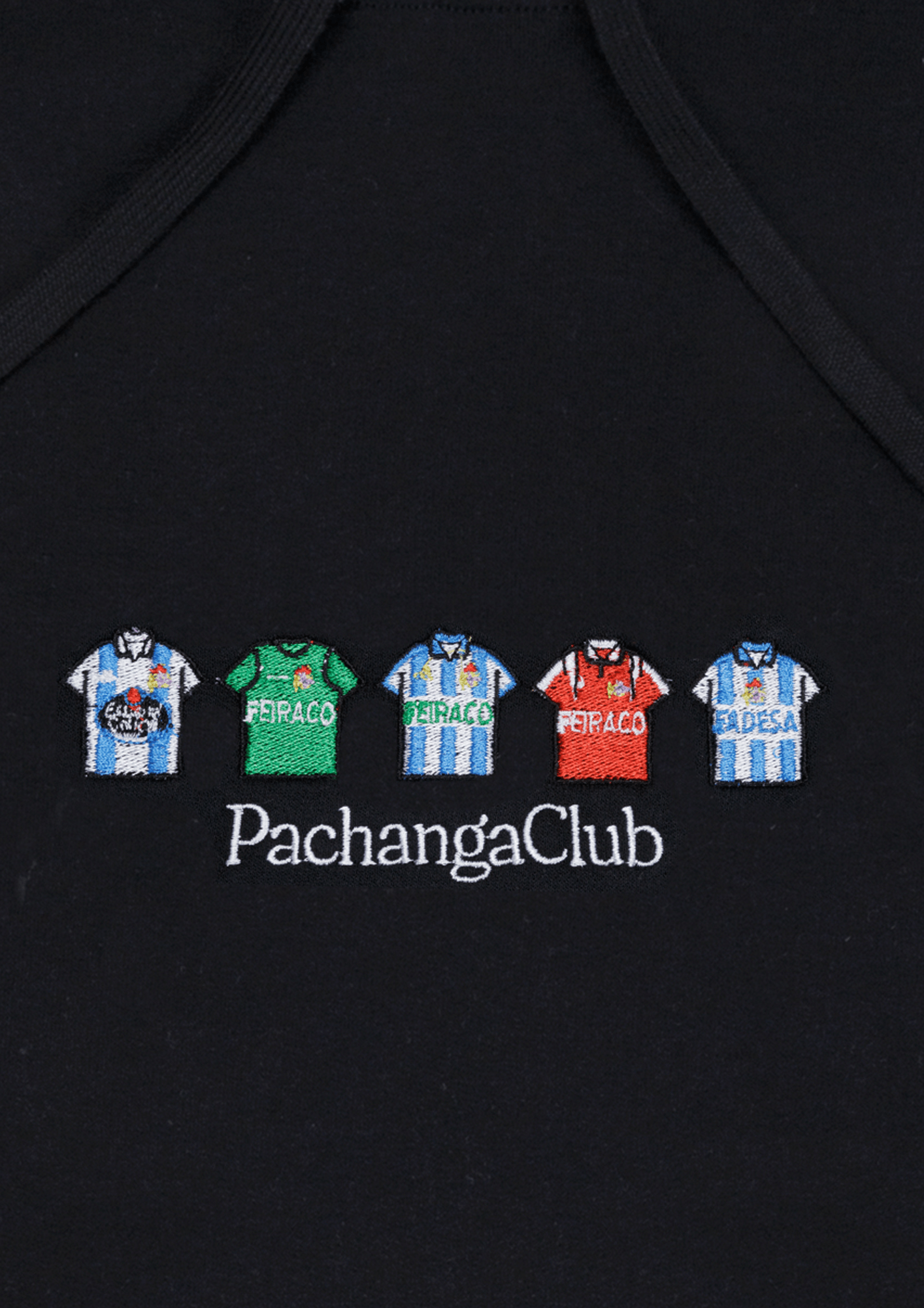 Sudadera Equipaciones Históricas Deportivistas - Negro - Pachanga Club