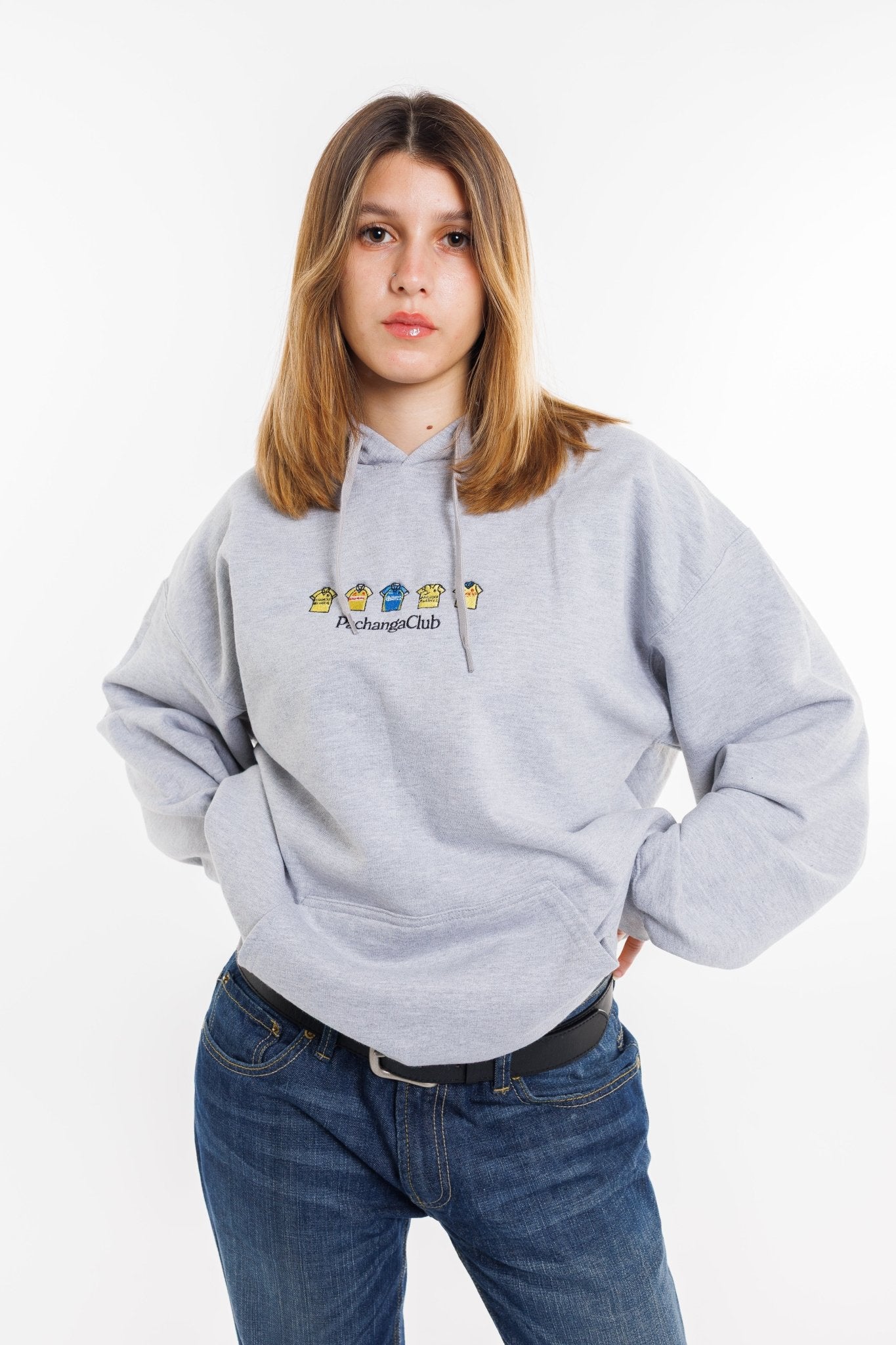 Sudadera Equipaciones Históricas Groguets - Gris - Pachanga Club