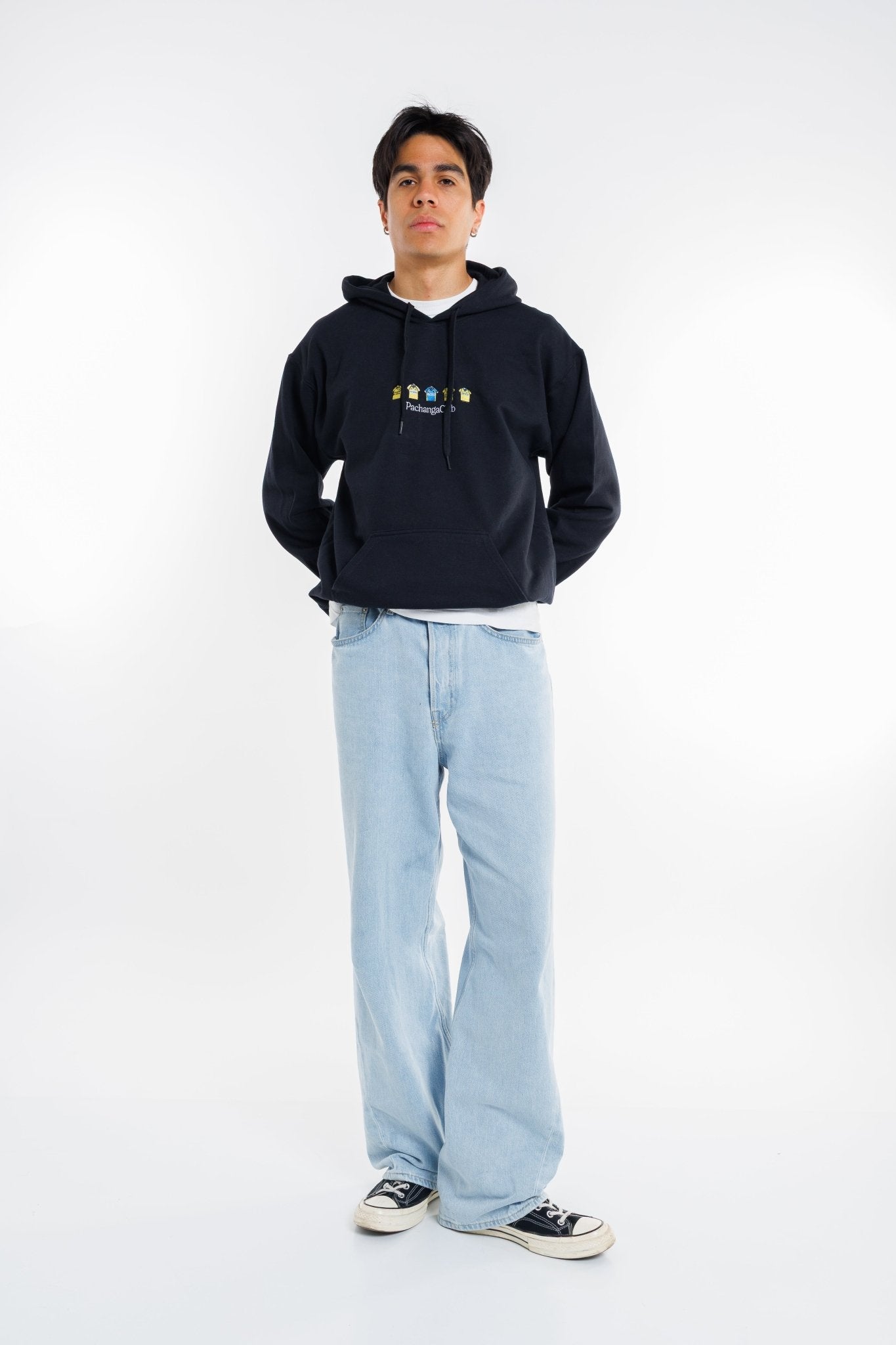 Sudadera Equipaciones Históricas Groguets - Negro - Pachanga Club