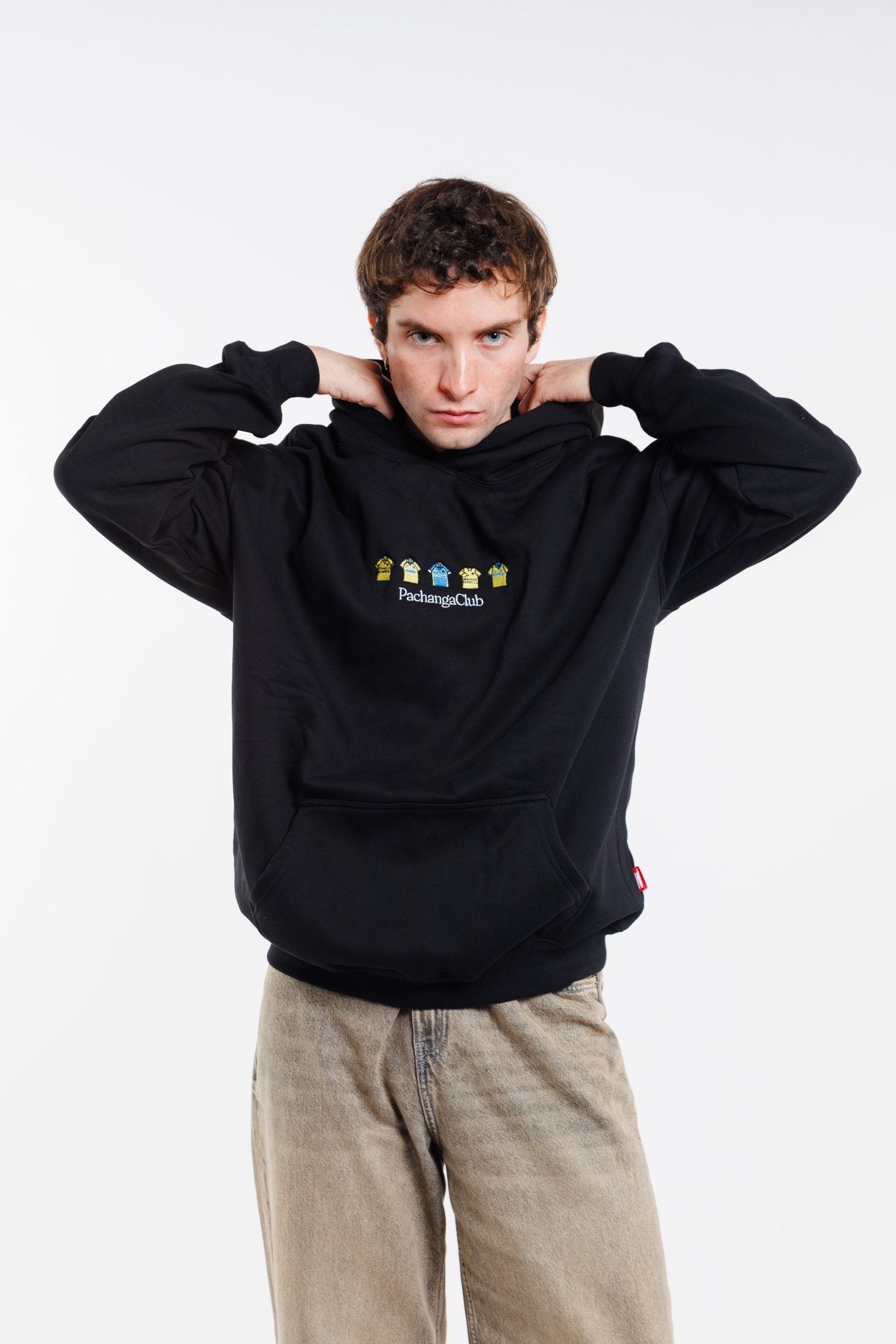 Sudadera Equipaciones Históricas Groguets - Negro - Pachanga Club