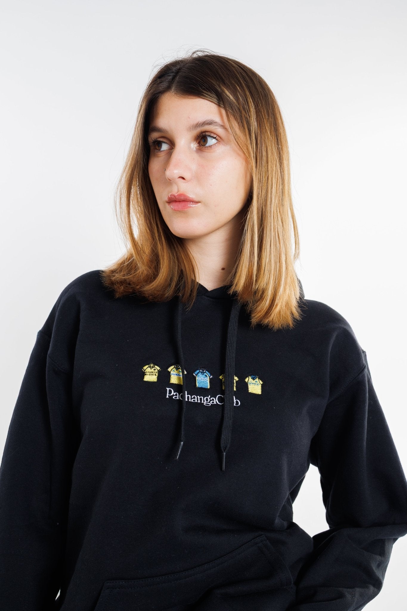 Sudadera Equipaciones Históricas Groguets - Negro - Pachanga Club