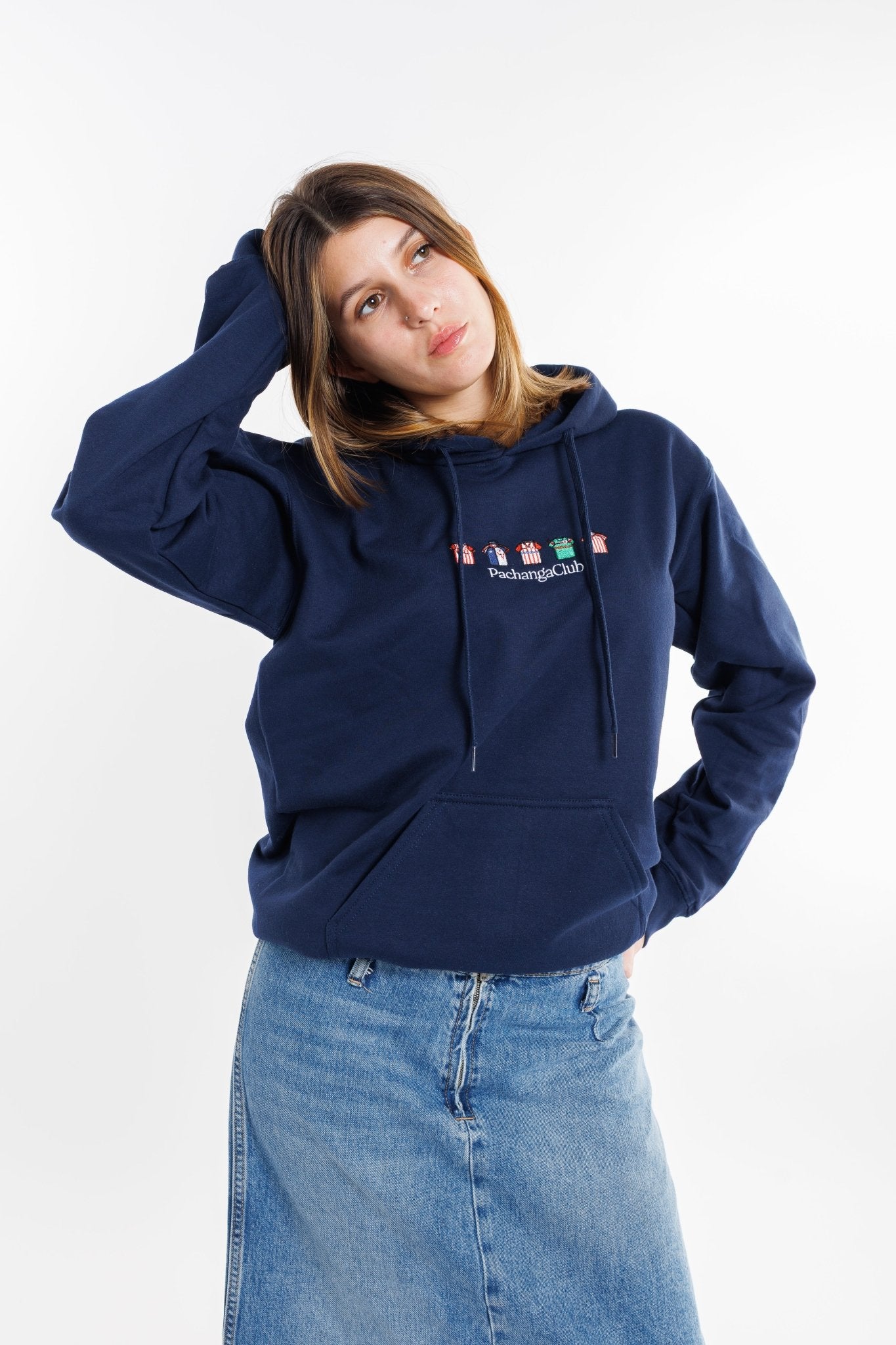 Sudadera Equipaciones Históricas Leones - Azul Marino - Pachanga Club