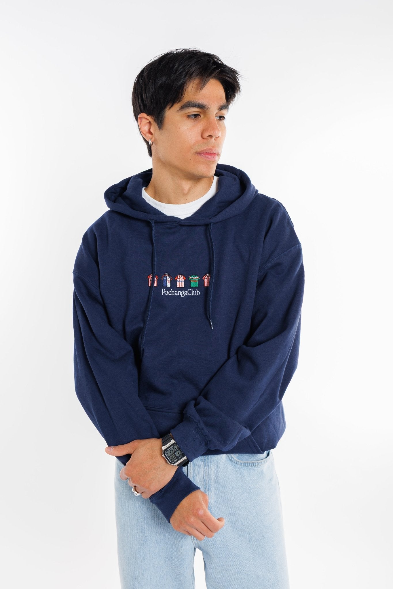 Sudadera Equipaciones Históricas Leones - Azul Marino - Pachanga Club