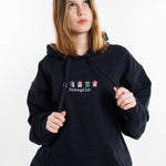 Sudadera Equipaciones Históricas Leones - Negro - Pachanga Club