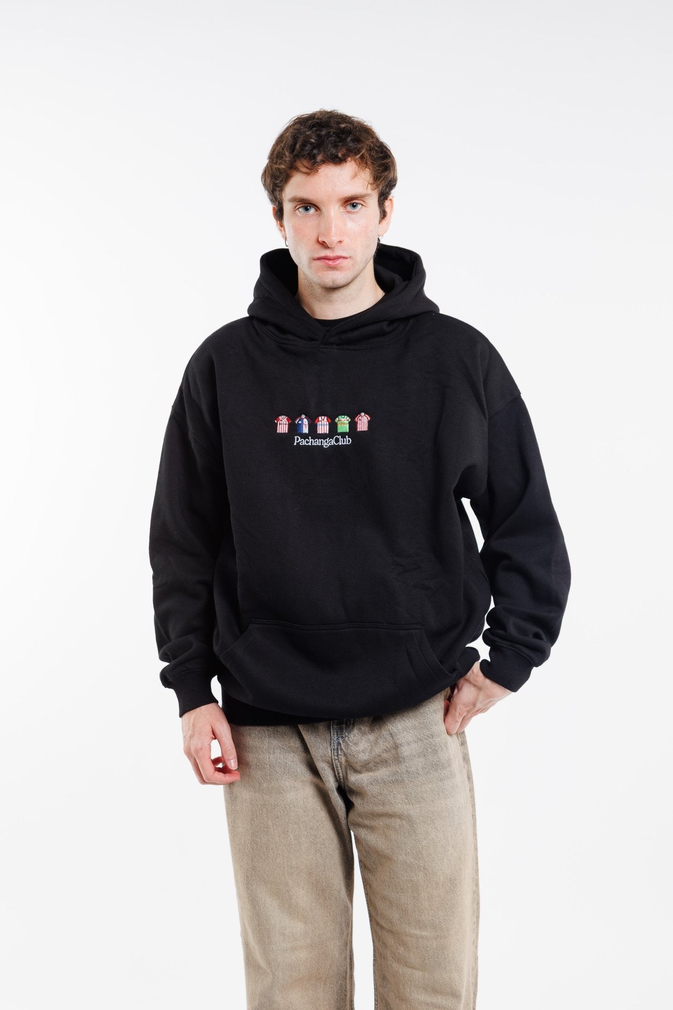 Sudadera Equipaciones Históricas Leones - Negro - Pachanga Club