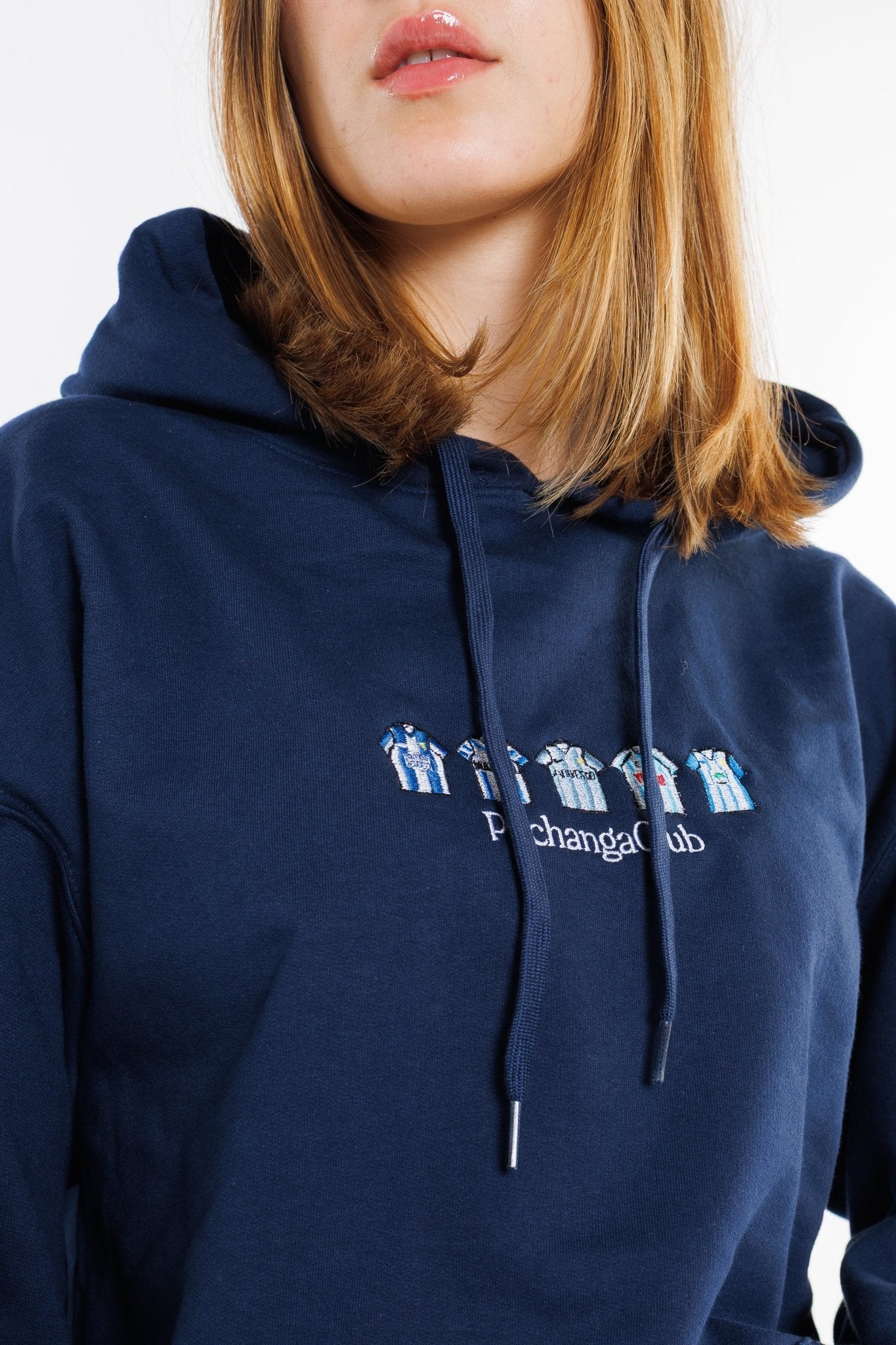 Sudadera Equipaciones Históricas Malaguistas - Azul Marino - Pachanga Club