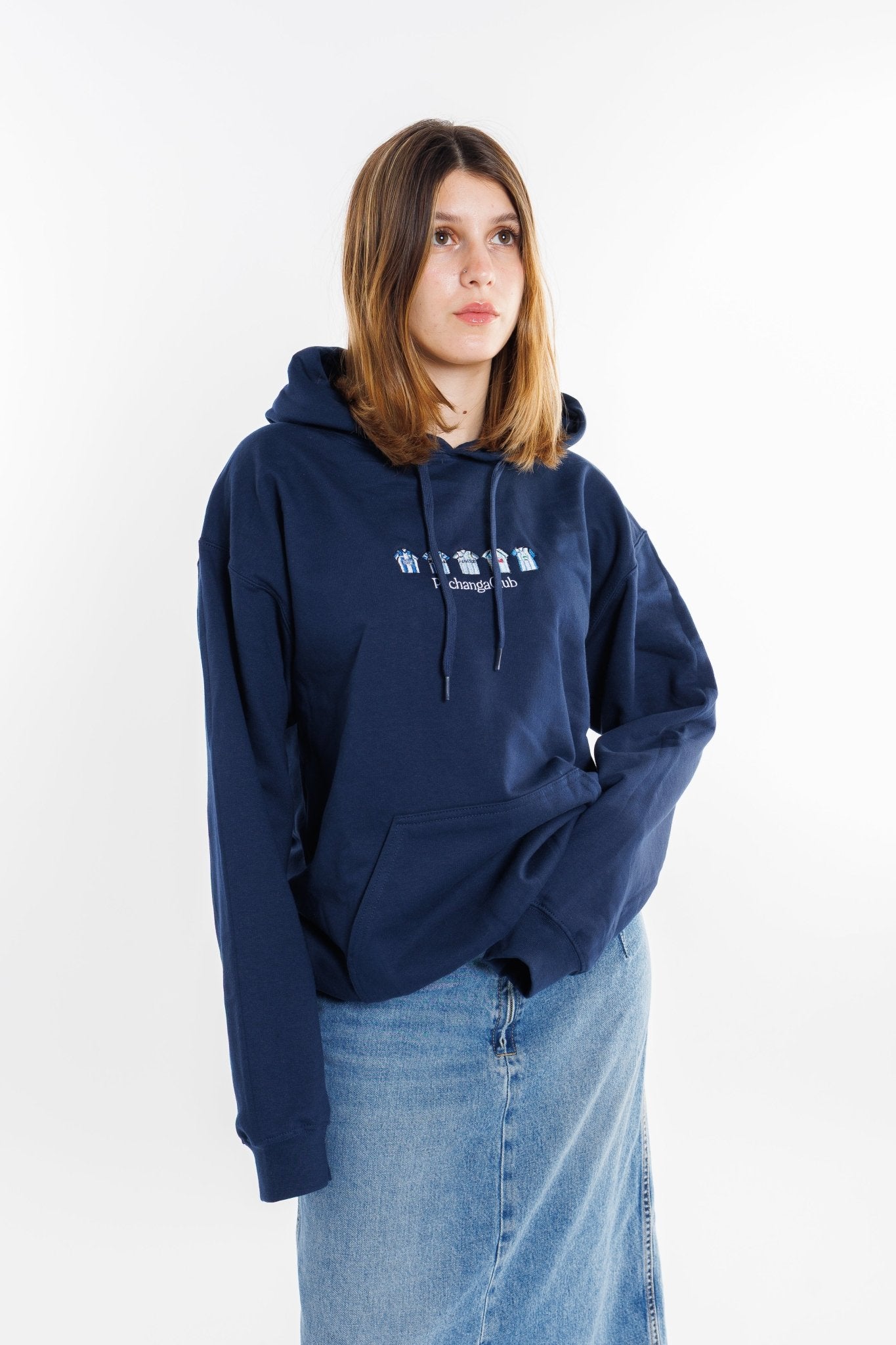 Sudadera Equipaciones Históricas Malaguistas - Azul Marino - Pachanga Club