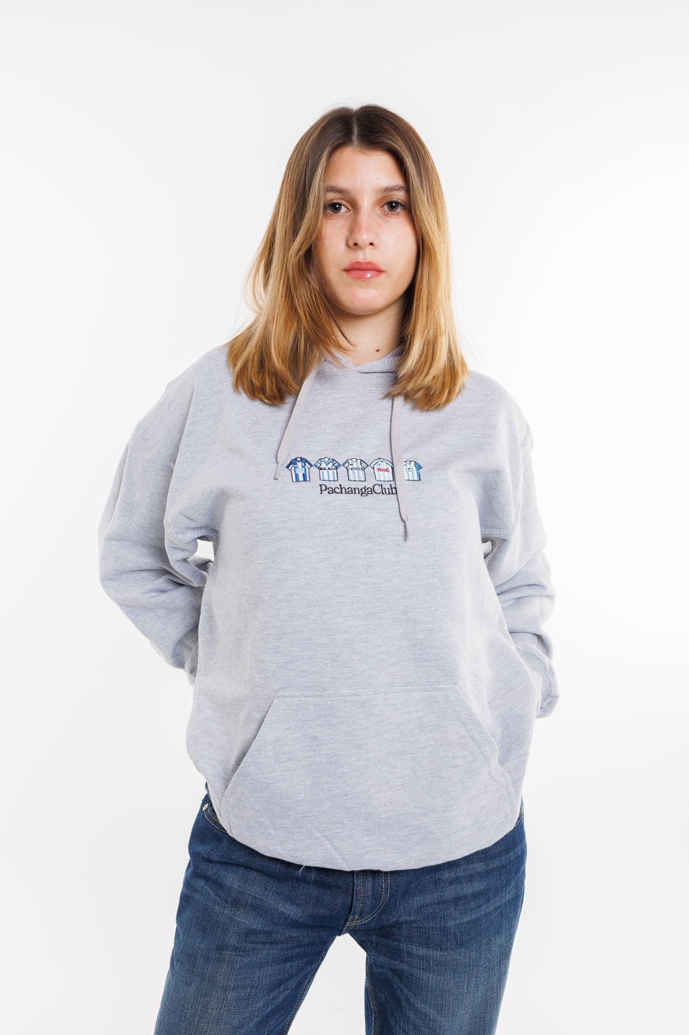 Sudadera Equipaciones Históricas Malaguistas - Gris - Pachanga Club