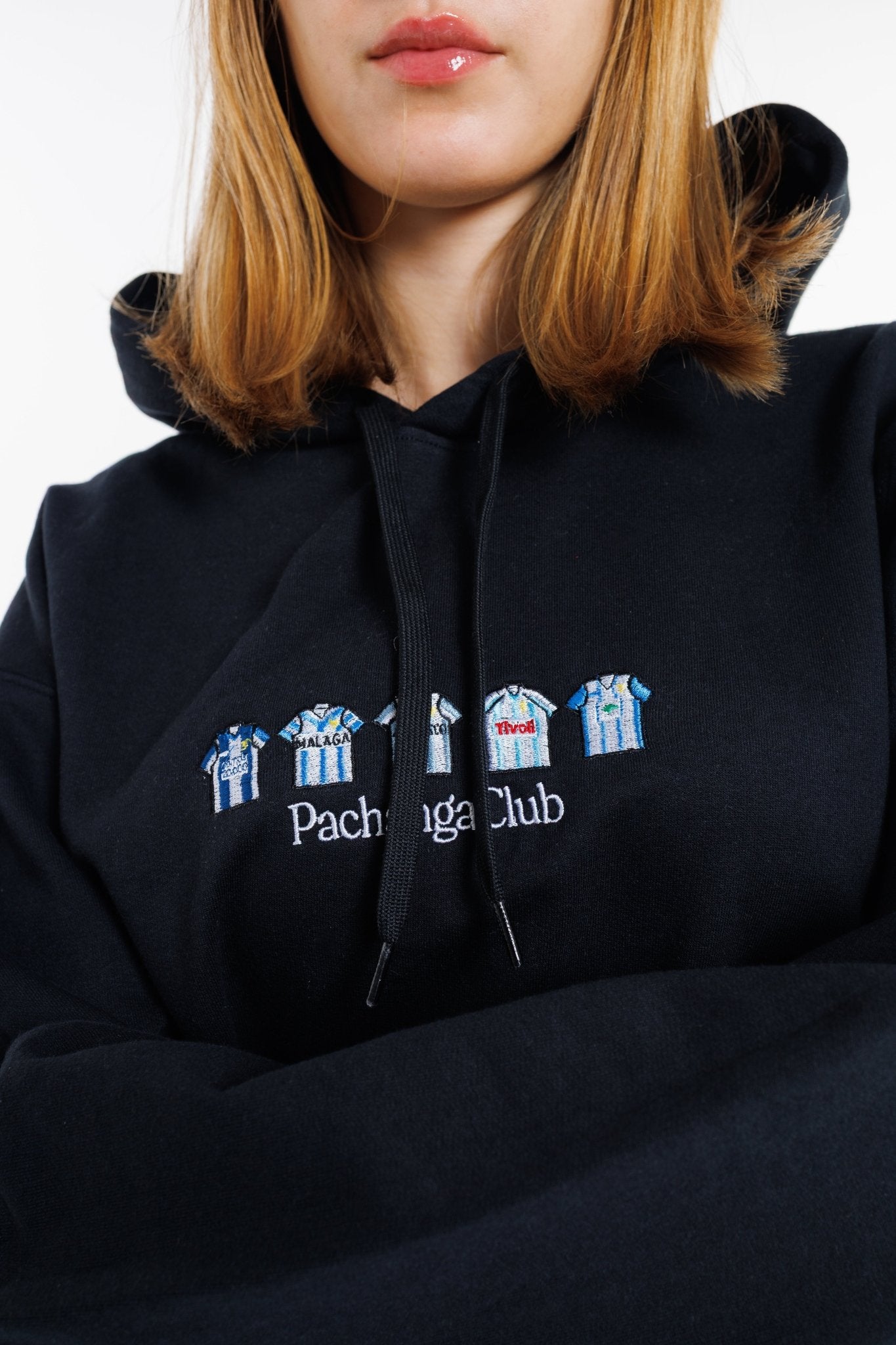 Sudadera Equipaciones Históricas Malaguistas - Negro - Pachanga Club