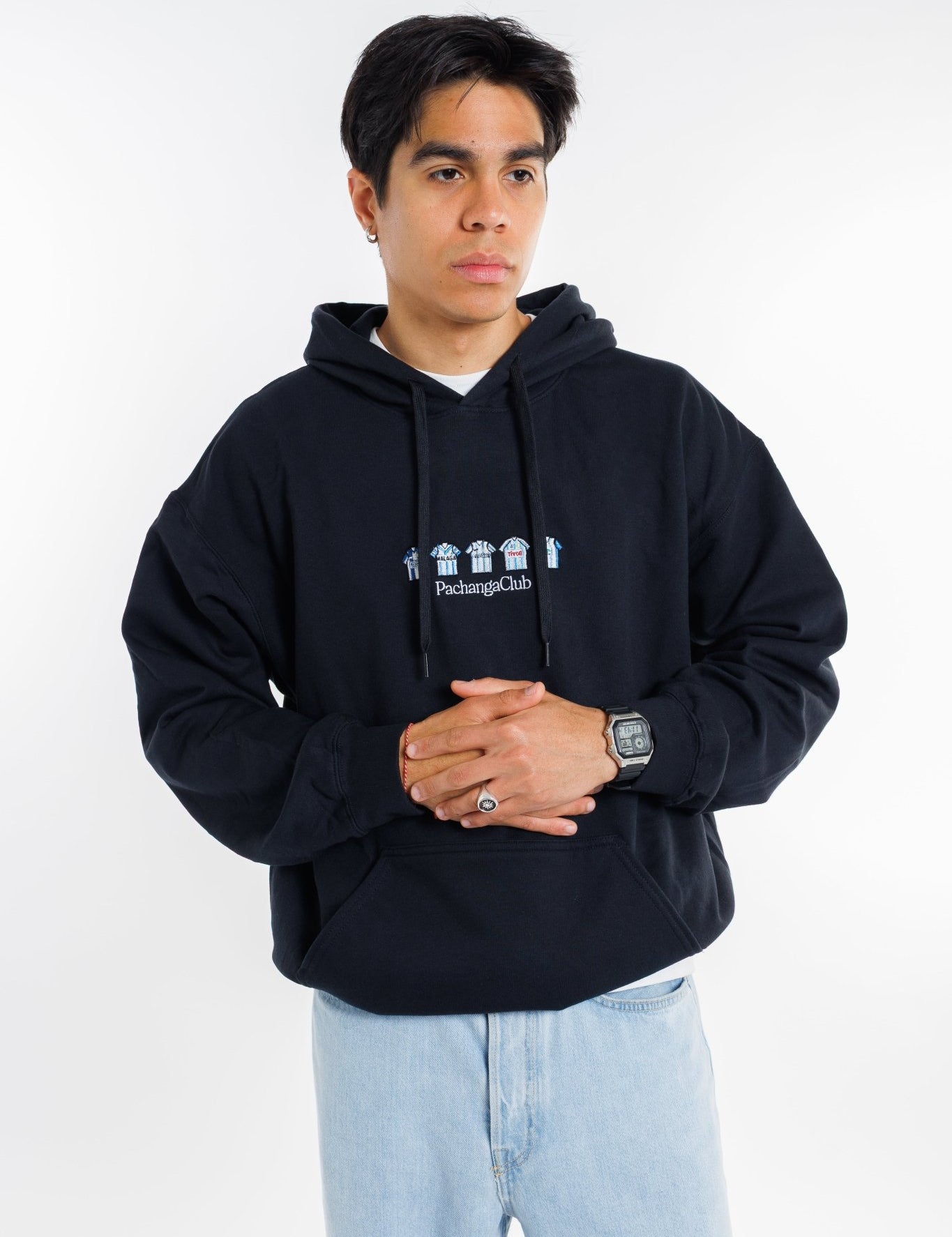 Sudadera Equipaciones Históricas Malaguistas - Negro - Pachanga Club