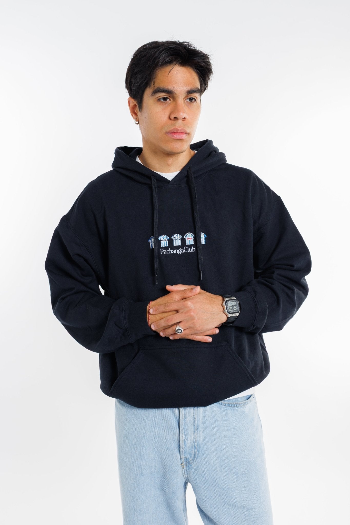 Sudadera Equipaciones Históricas Malaguistas - Negro - Pachanga Club