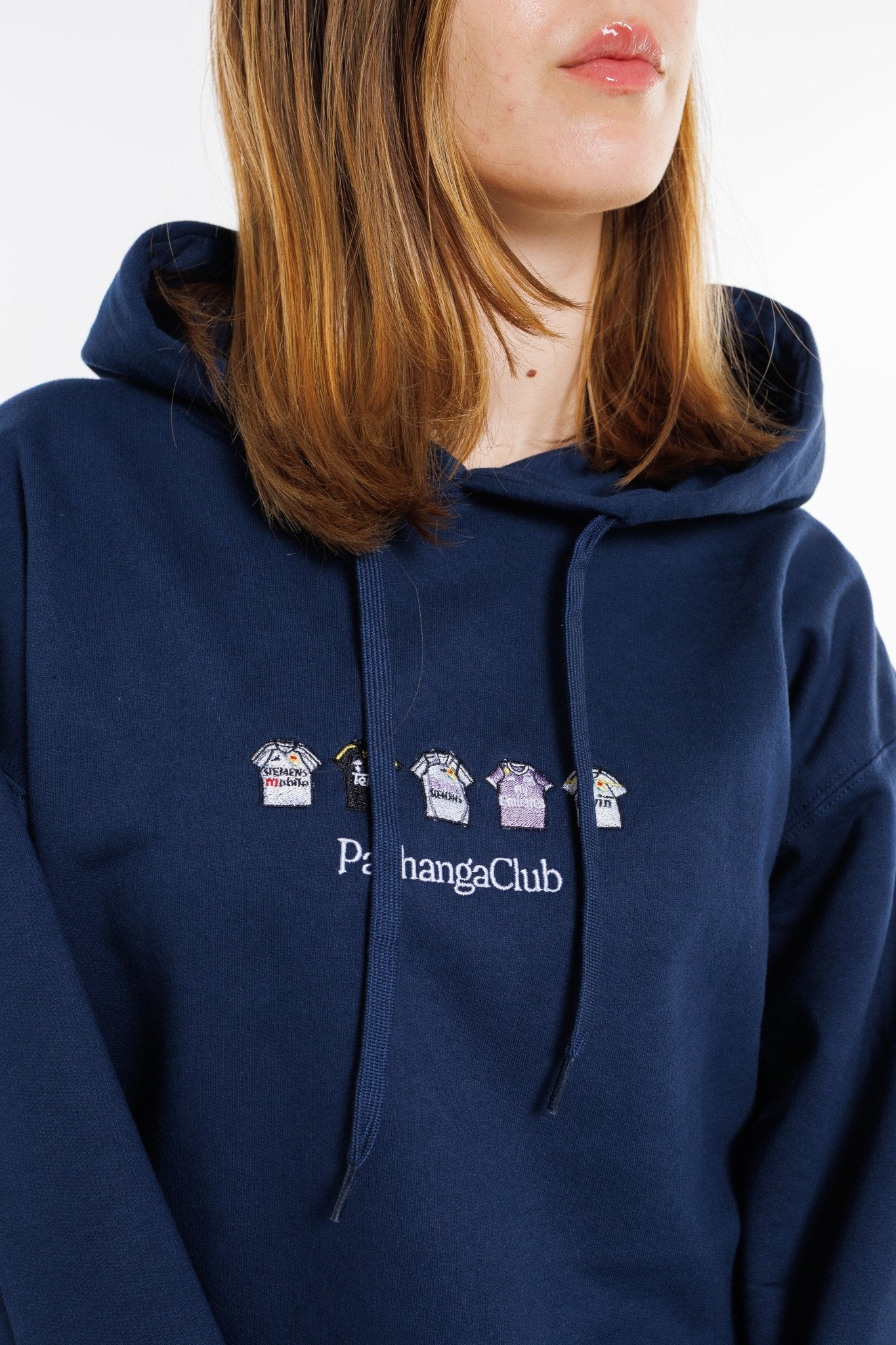 Sudadera Equipaciones Históricas Merengues - Azul Marino - Pachanga Club
