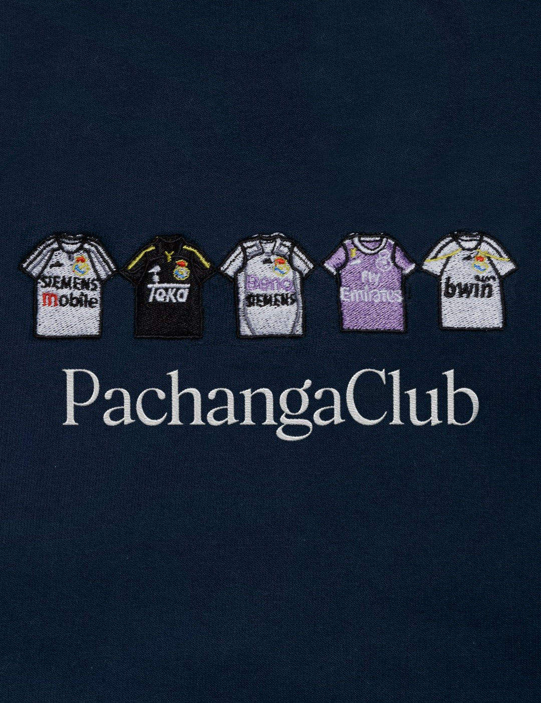 Sudadera Equipaciones Históricas Merengues - Azul Marino - Pachanga Club