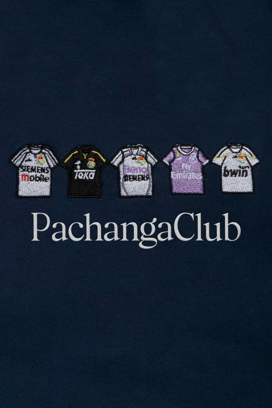 Sudadera Equipaciones Históricas Merengues - Azul Marino - Pachanga Club