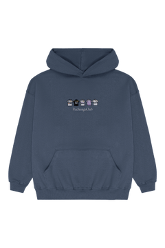 Sudadera Equipaciones Históricas Merengues - Azul Marino - Pachanga Club