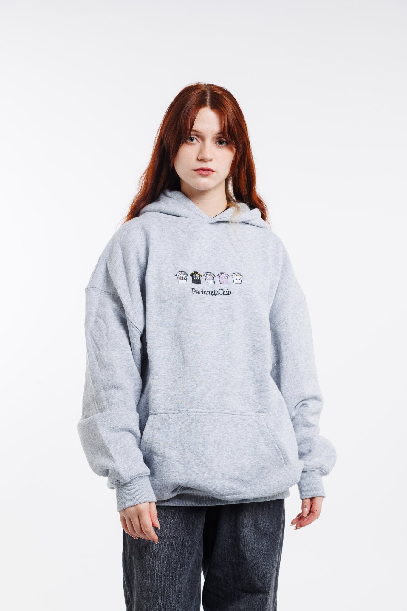 Sudadera Equipaciones Históricas Merengues - Gris - Pachanga Club