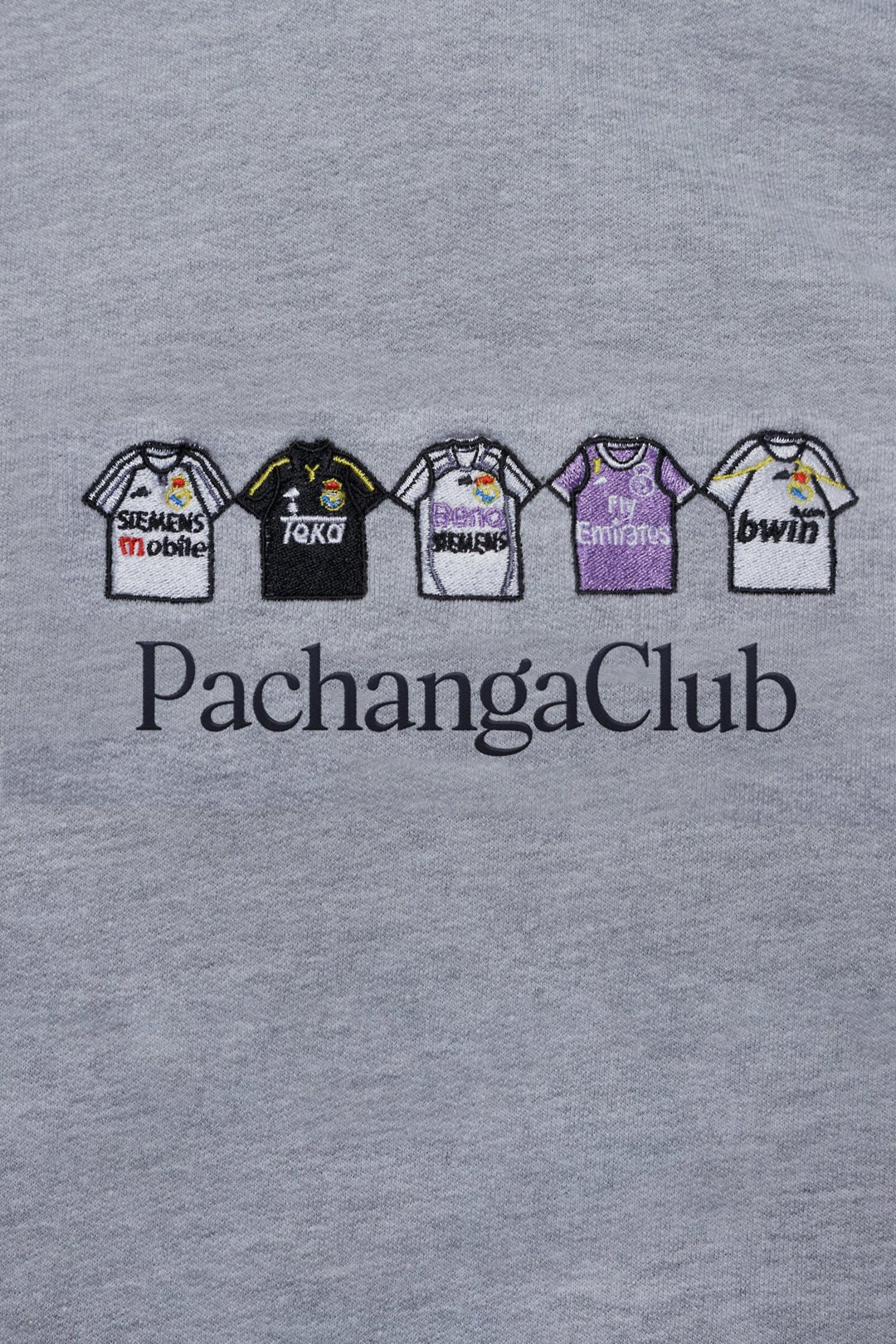 Sudadera Equipaciones Históricas Merengues - Gris - Pachanga Club