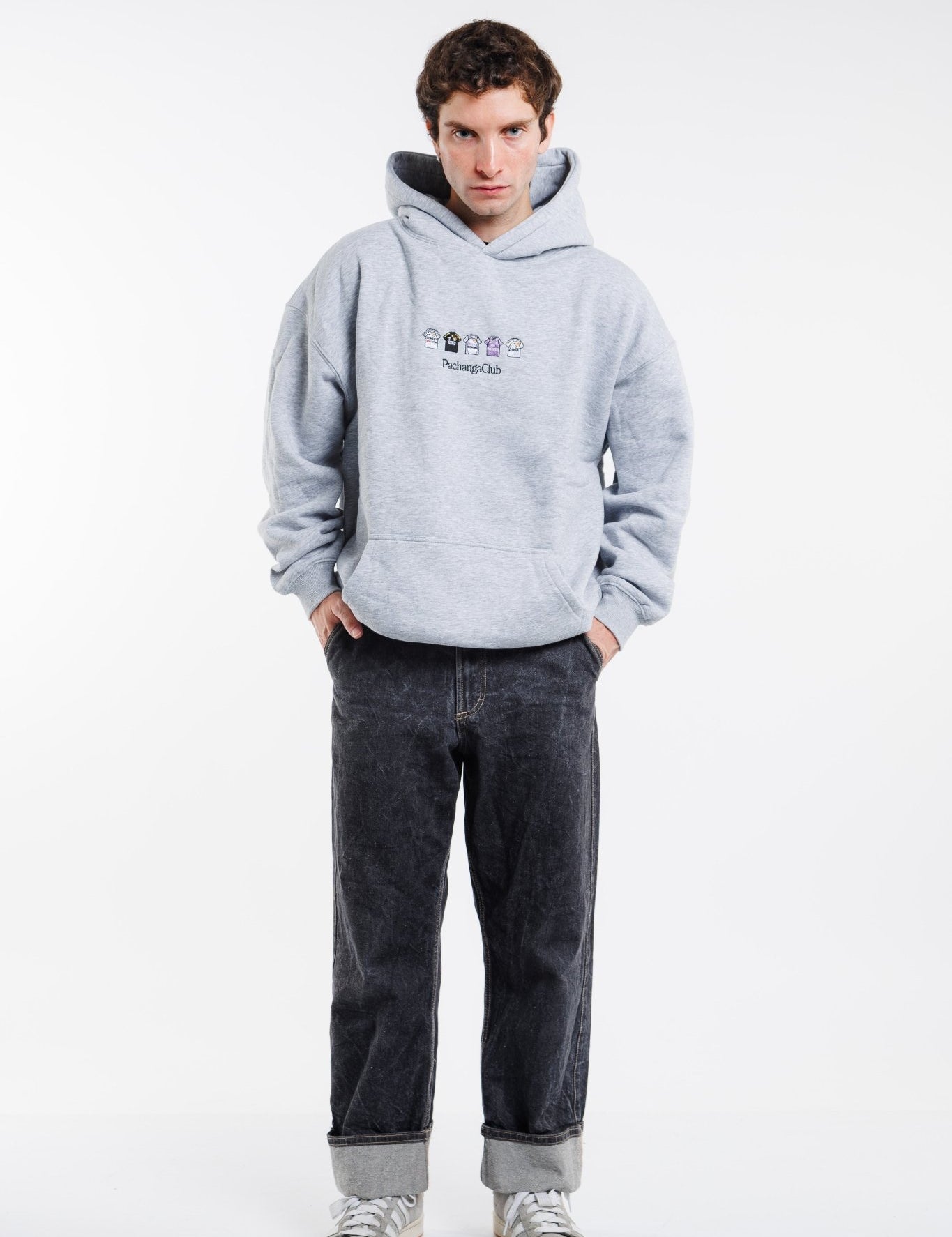 Sudadera Equipaciones Históricas Merengues - Gris - Pachanga Club