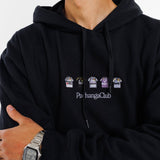 Sudadera Equipaciones Históricas Merengues - Negro - Pachanga Club