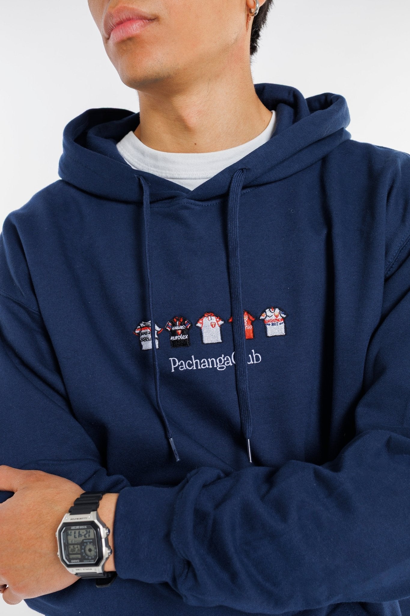 Sudadera Equipaciones Históricas Sevillistas - Azul Marino - Pachanga Club