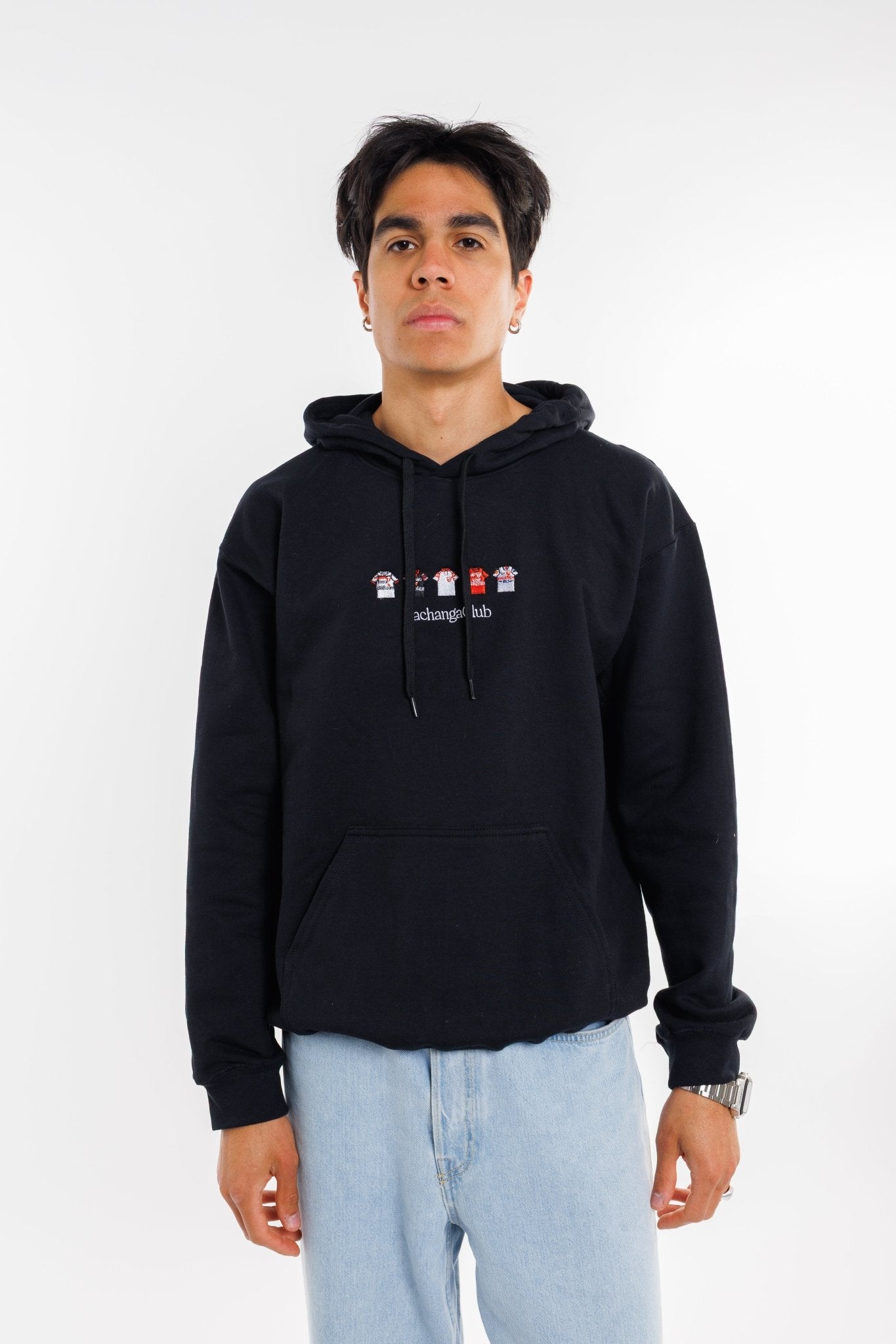Sudadera Equipaciones Históricas Sevillistas - Negro - Pachanga Club
