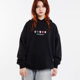 Sudadera Equipaciones Históricas Sevillistas - Negro - Pachanga Club