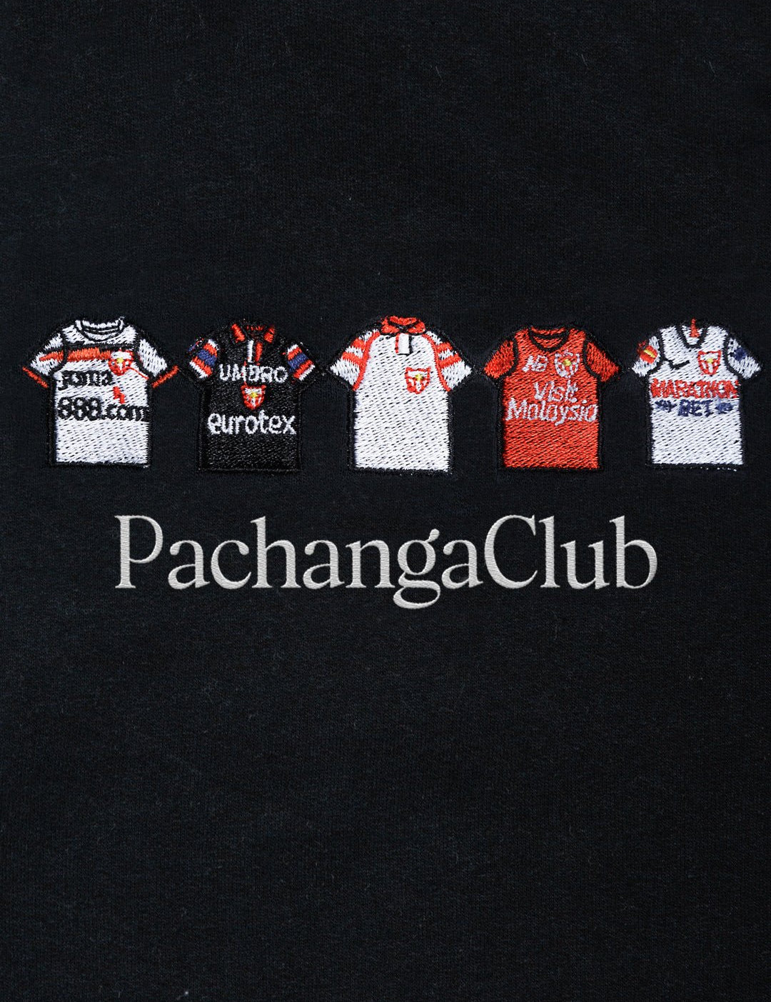 Sudadera Equipaciones Históricas Sevillistas - Negro - Pachanga Club