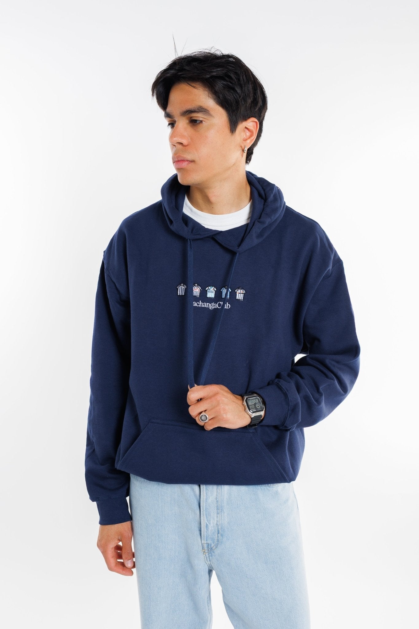 Sudadera Equipaciones Históricas Txuriurdines - Azul Marino - Pachanga Club