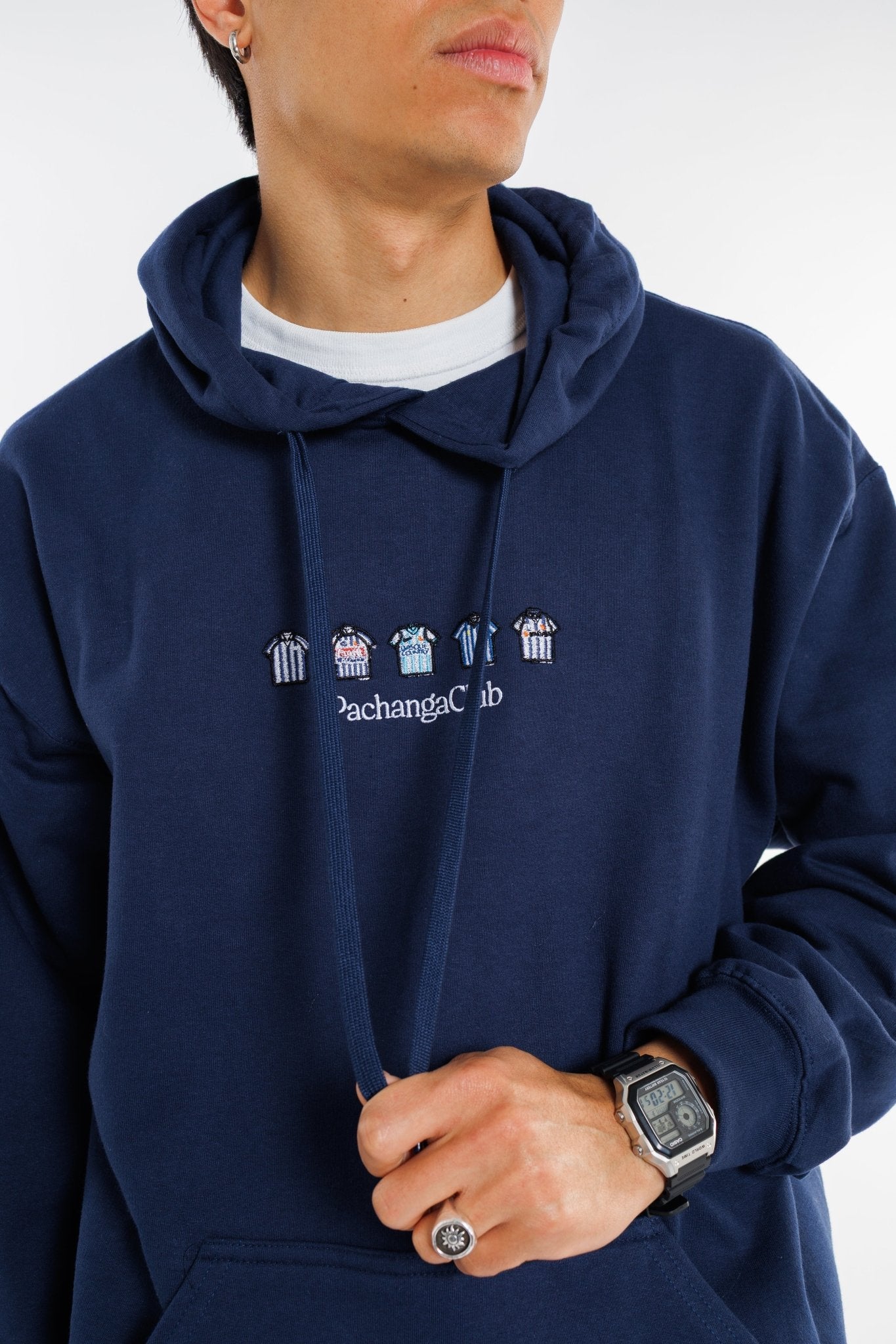 Sudadera Equipaciones Históricas Txuriurdines - Azul Marino - Pachanga Club