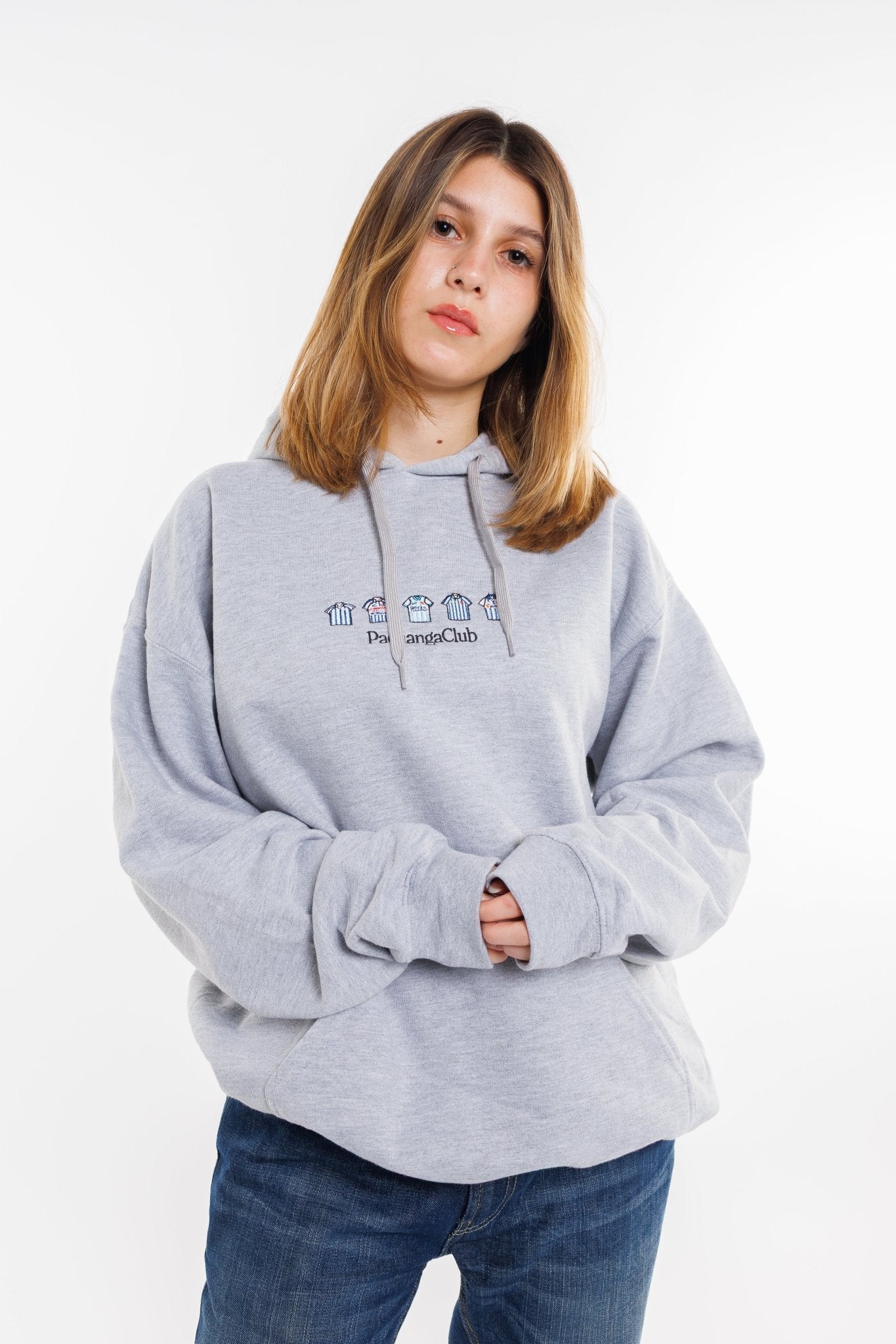 Sudadera Equipaciones Históricas Txuriurdines - Gris - Pachanga Club