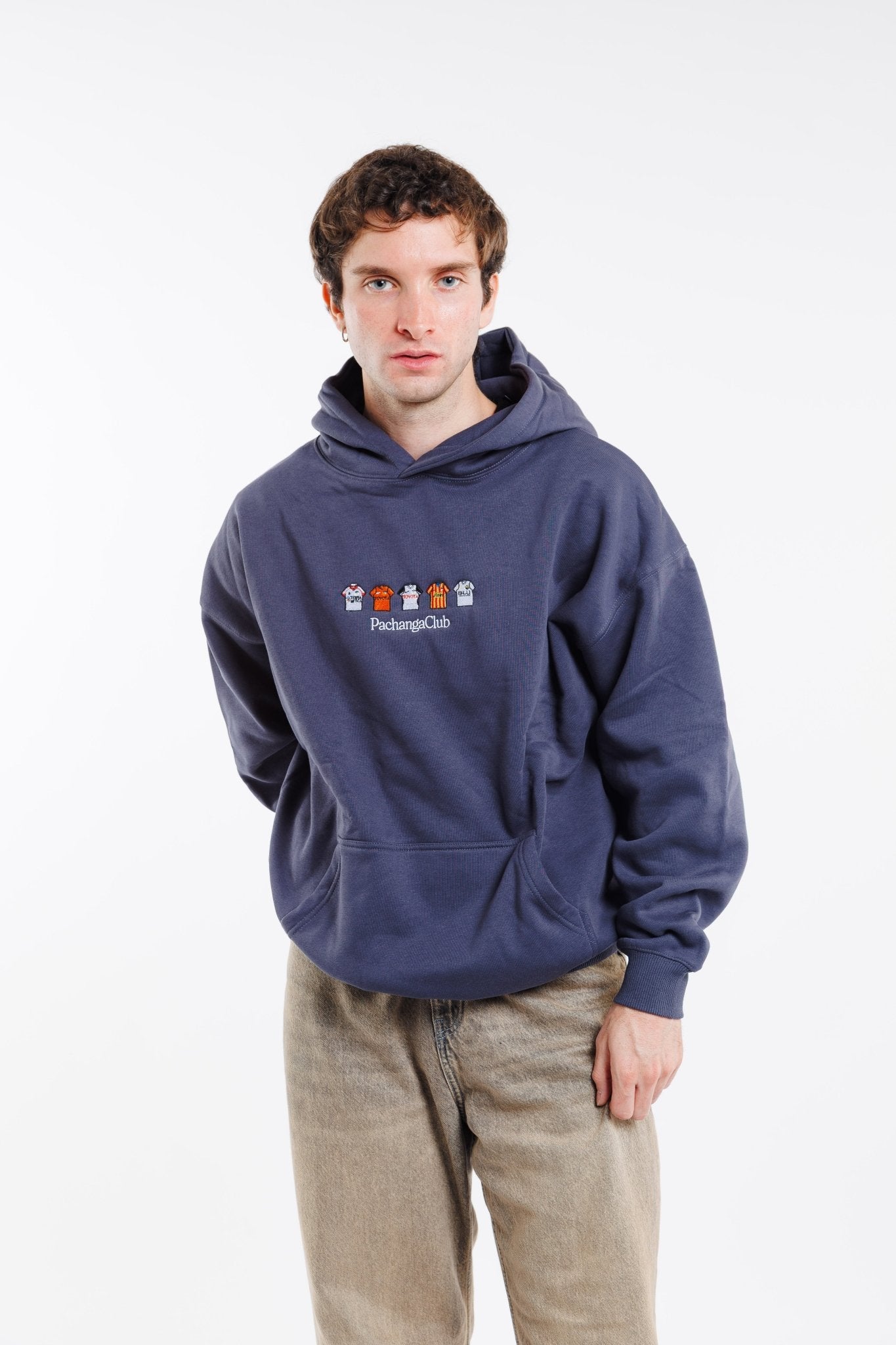 Sudadera Equipaciones Históricas Valencianistas - Azul Marino - Pachanga Club