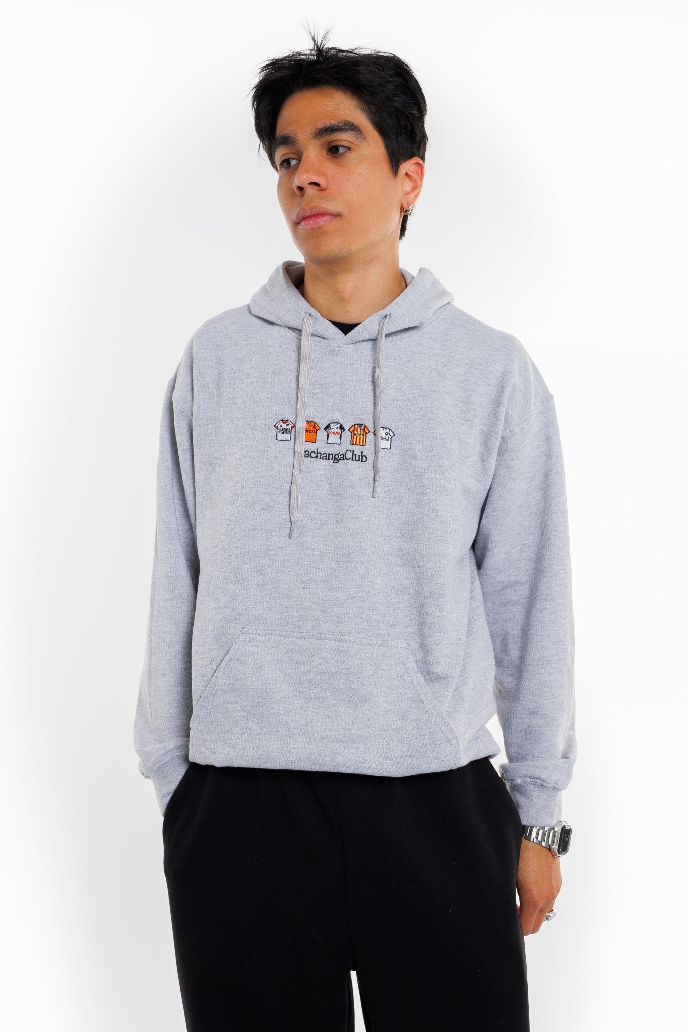 Sudadera Equipaciones Históricas Valencianistas - Gris - Pachanga Club