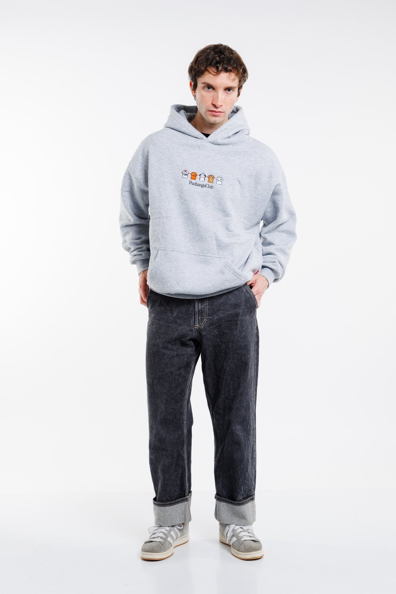Sudadera Equipaciones Históricas Valencianistas - Gris - Pachanga Club