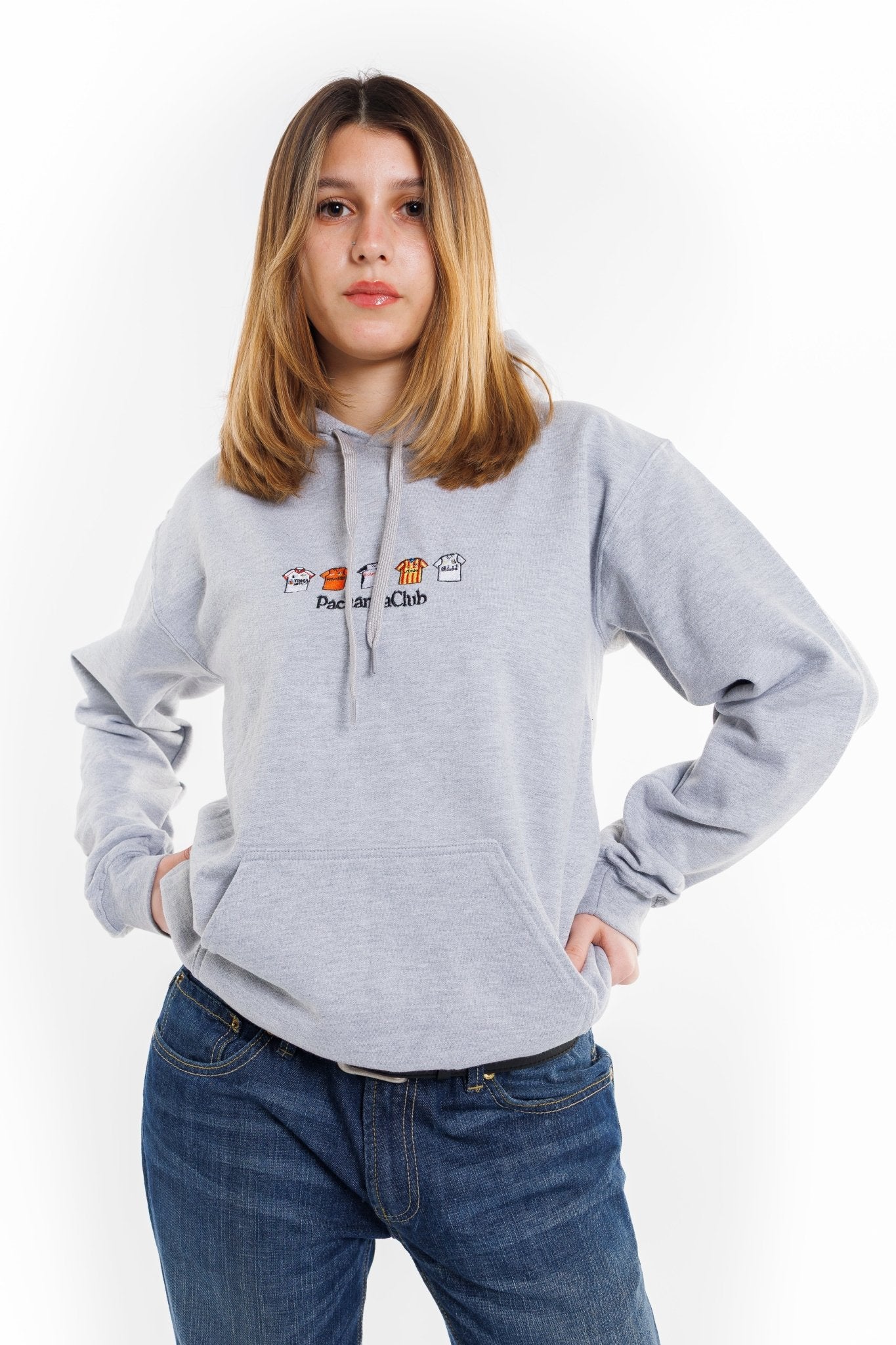 Sudadera Equipaciones Históricas Valencianistas - Gris - Pachanga Club