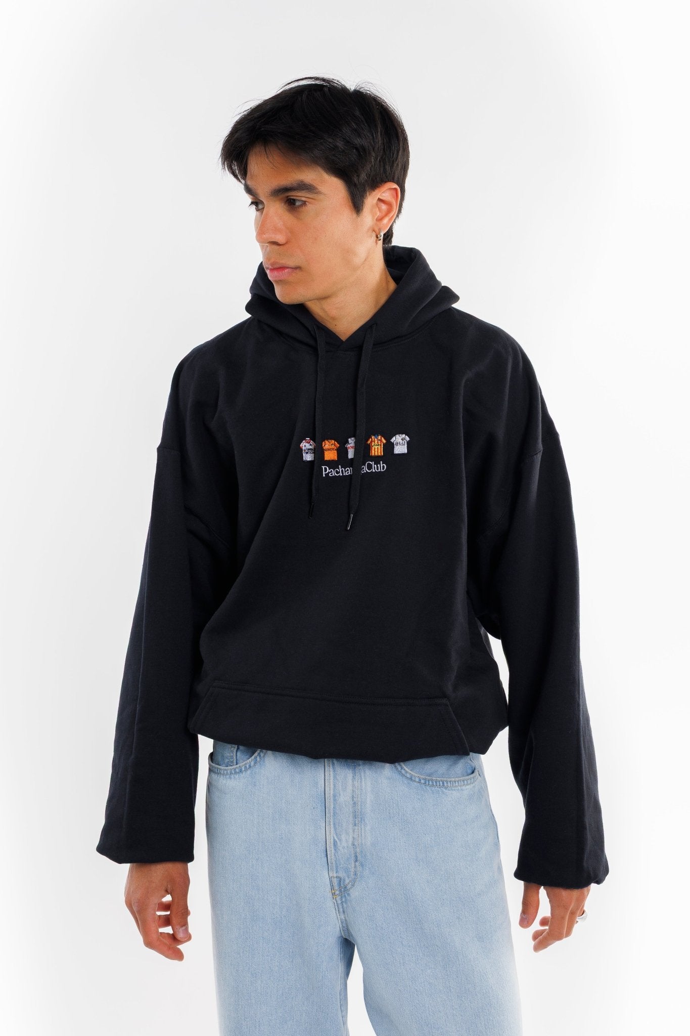 Sudadera Equipaciones Históricas Valencianistas - Negro - Pachanga Club
