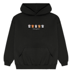 Sudadera Equipaciones Históricas Valencianistas - Negro - Pachanga Club