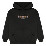 Sudadera Equipaciones Históricas Valencianistas - Negro - Pachanga Club