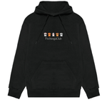 Sudadera Equipaciones Históricas Valencianistas - Negro - Pachanga Club