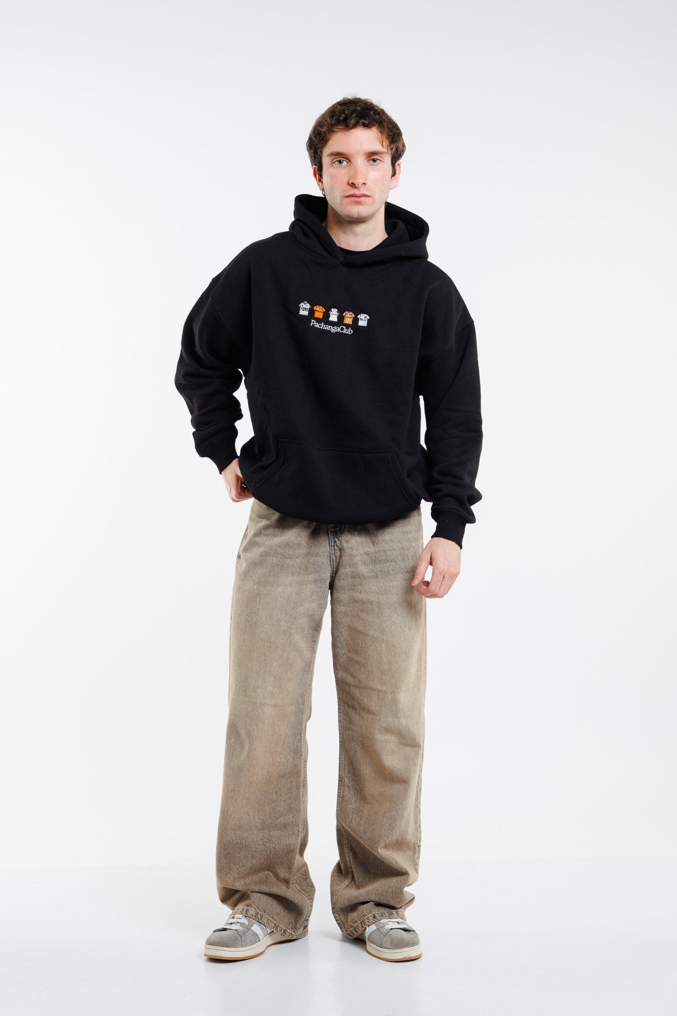 Sudadera Equipaciones Históricas Valencianistas - Negro - Pachanga Club