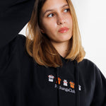 Sudadera Equipaciones Históricas Valencianistas - Negro - Pachanga Club