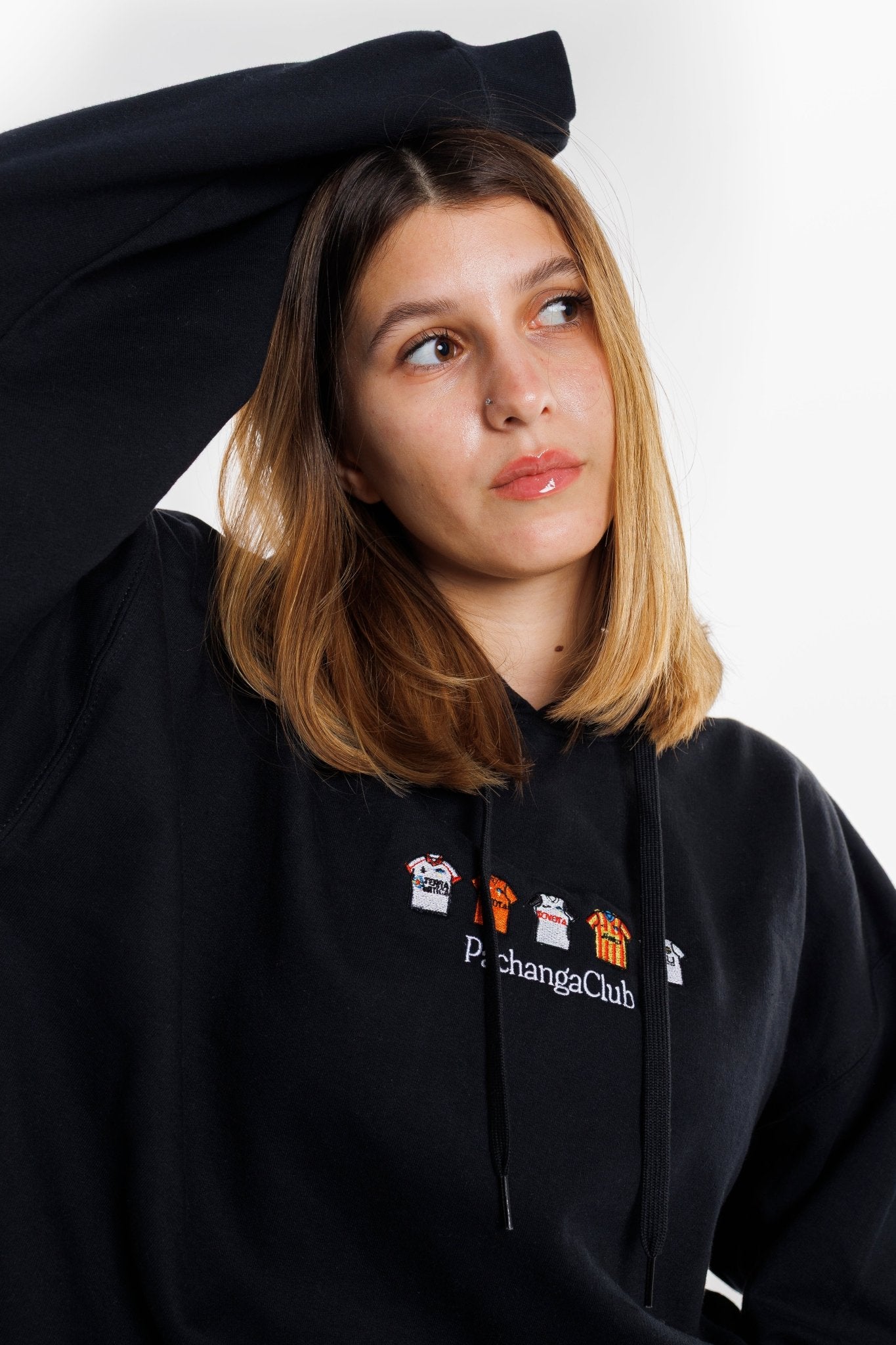 Sudadera Equipaciones Históricas Valencianistas - Negro - Pachanga Club